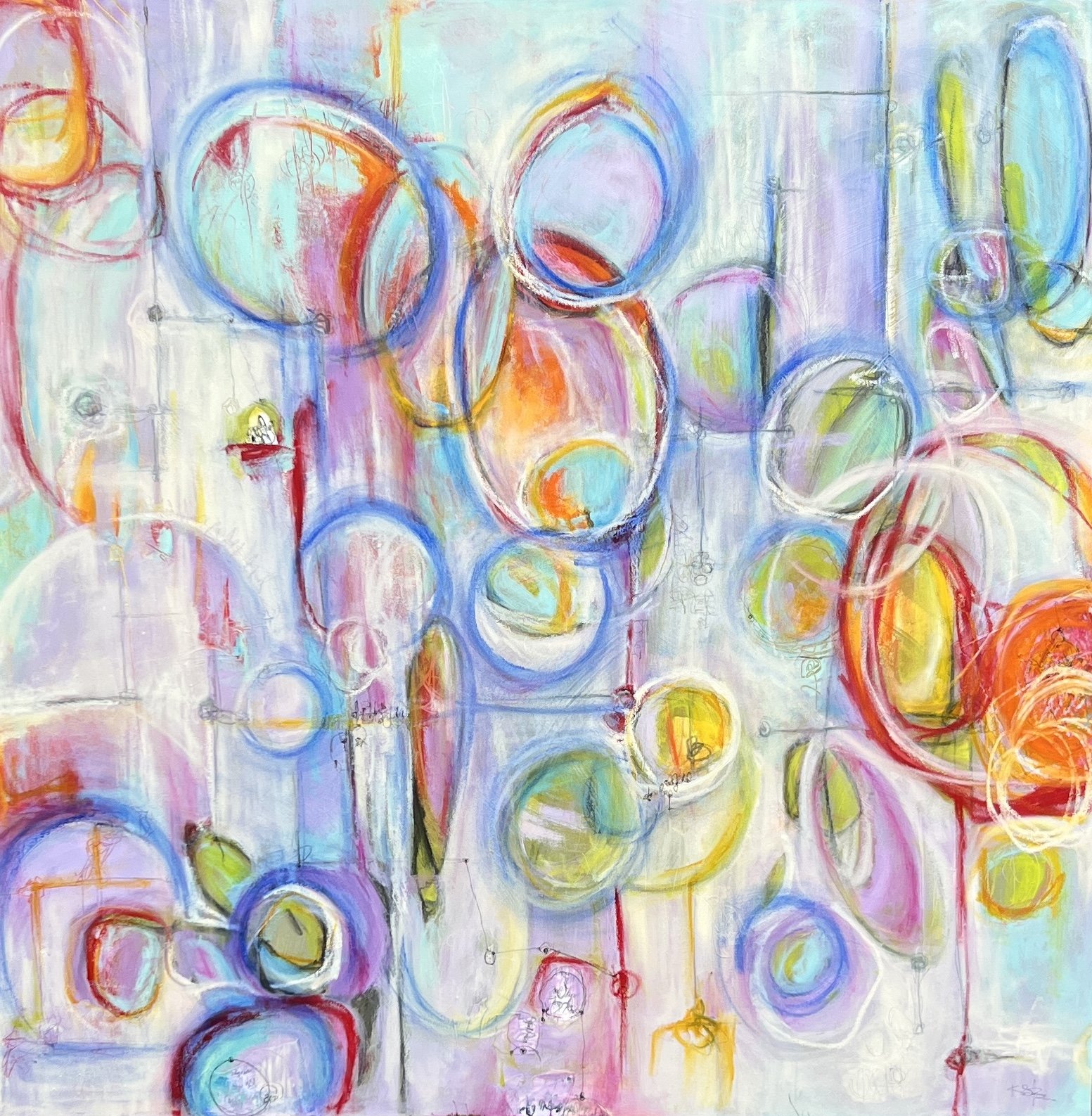 Emergence, 2025. Acrylic and oil on canvas - 48" x 48" x 2"
$2,275.00