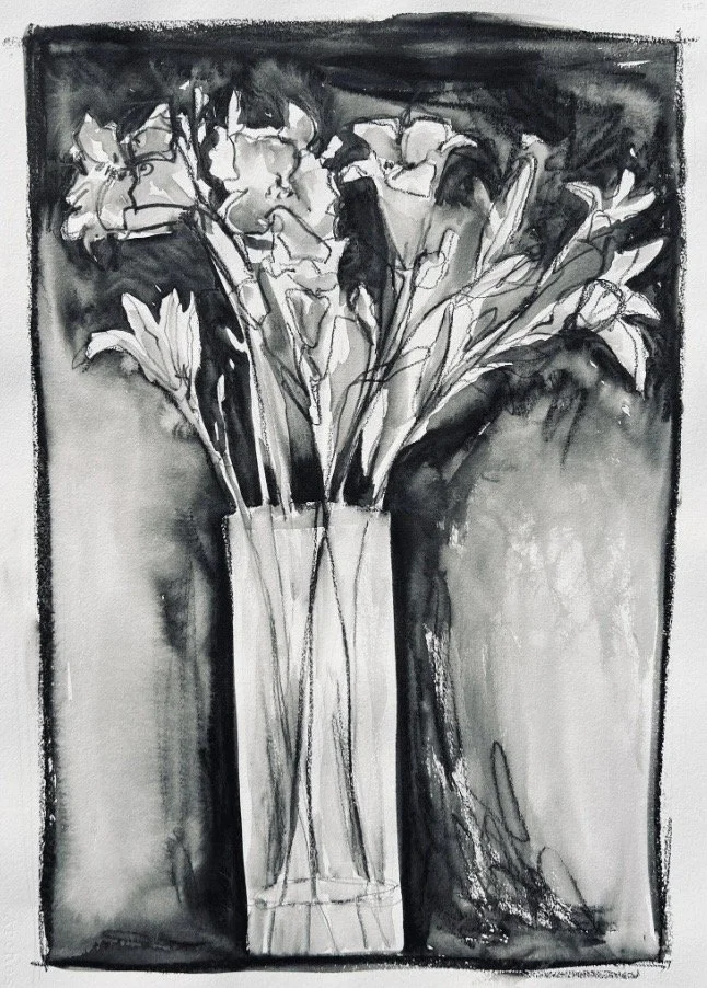 Day Lily Contrast, 2023. Water soluble graphite on paper, 30"x22"

$250.00