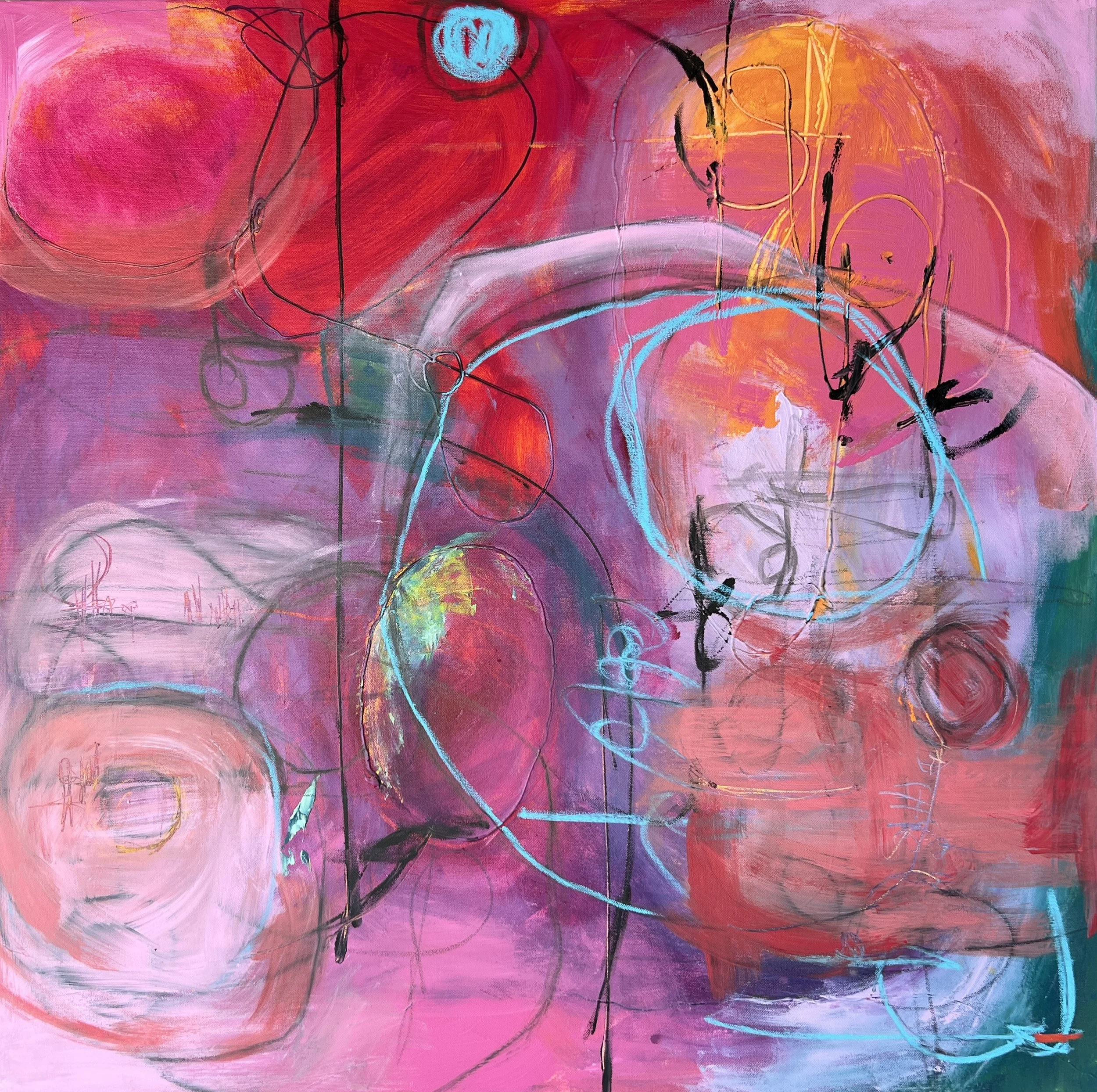 Hold Your Breath, 2025. Acrylic on canvas,
36" x 36" x 2"
