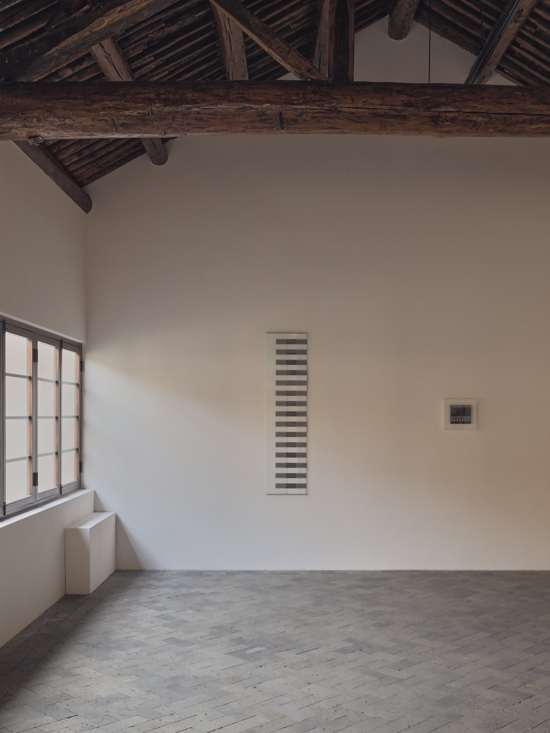exhibition view at space of time gallery , artworks by Lucinda Burgess (UK) and Ni Zhiqi (china)