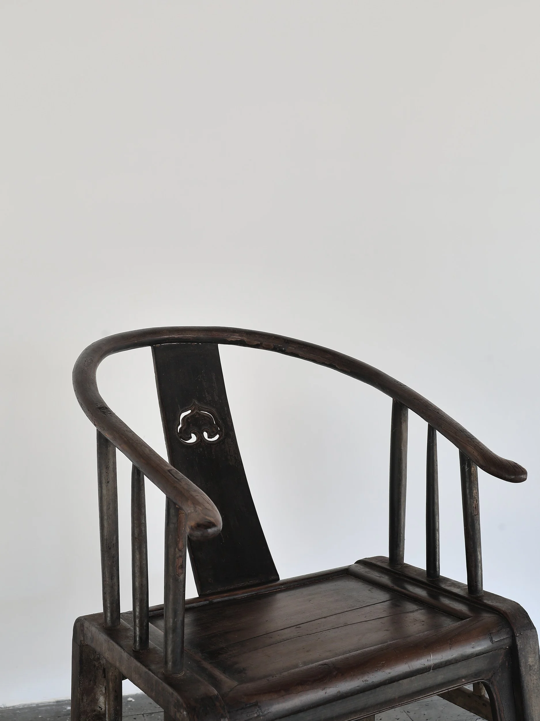 Antique Chinese Round back chair