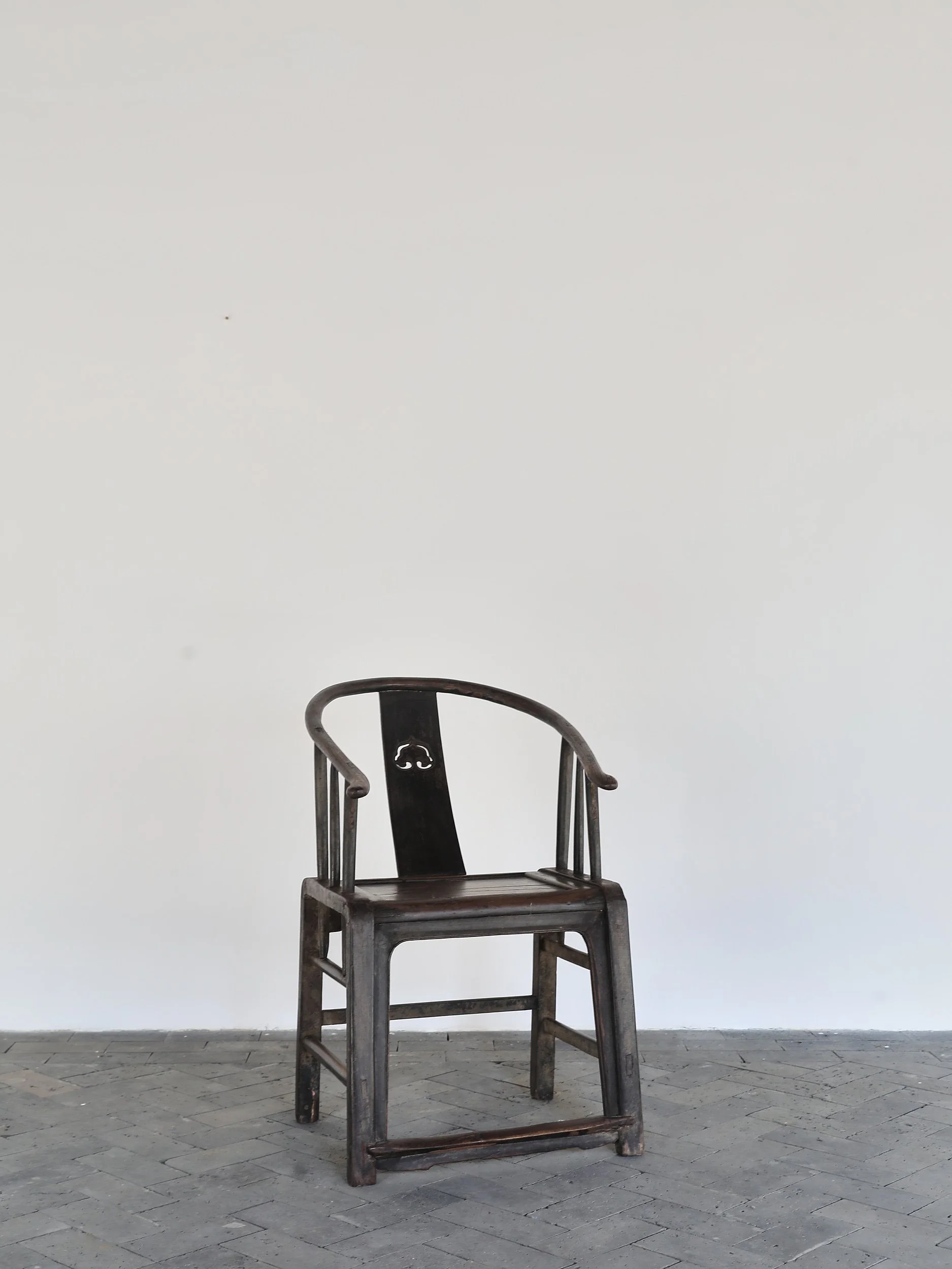 Antique Chinese Round back chair