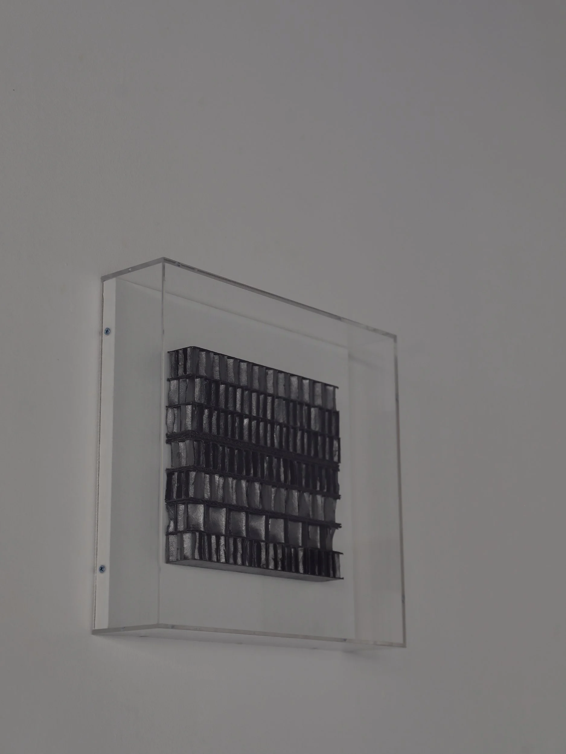exhibition view at space of time gallery , artworks by Lucinda Burgess (UK)