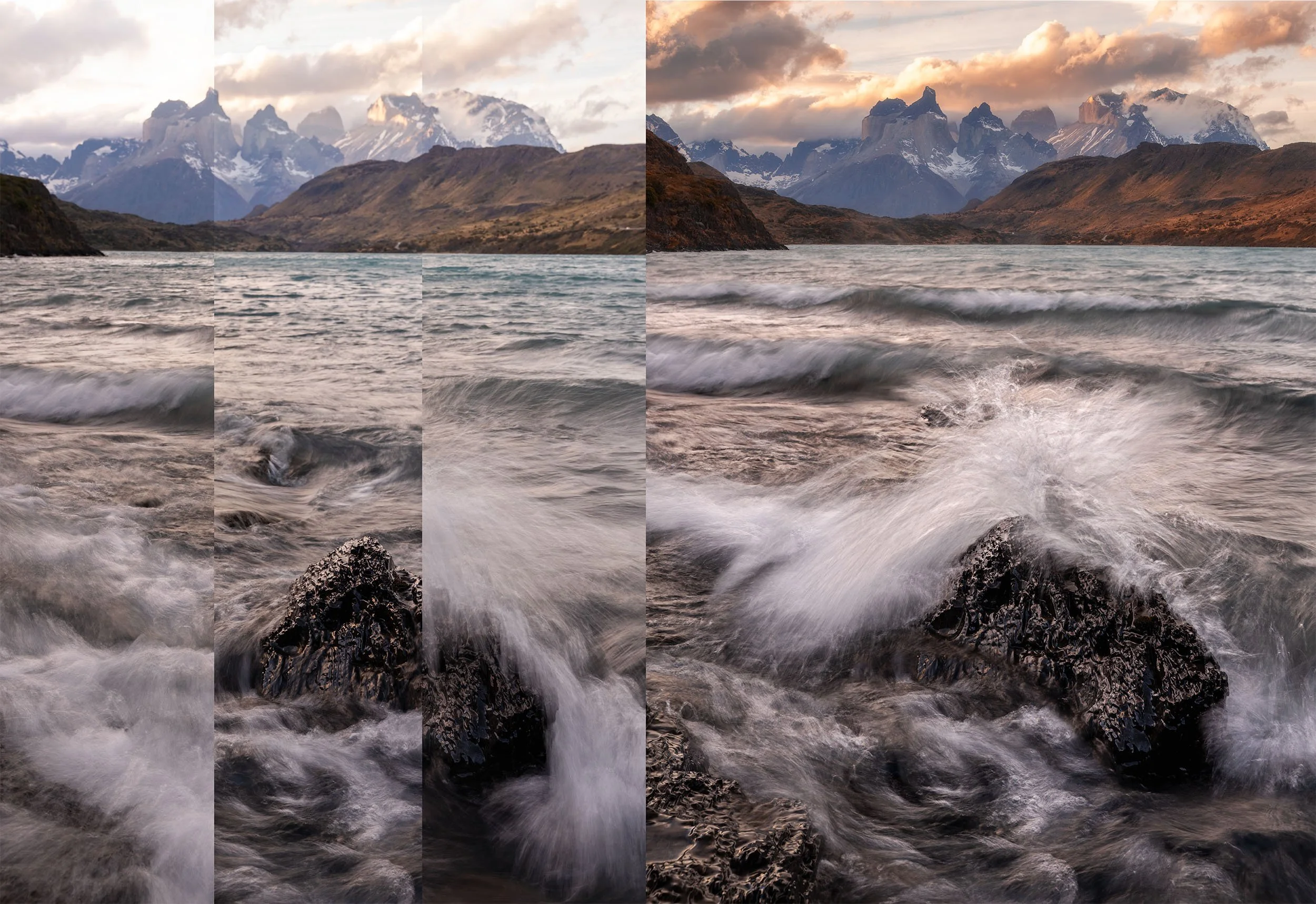 Blend multiple images together to create a single scene