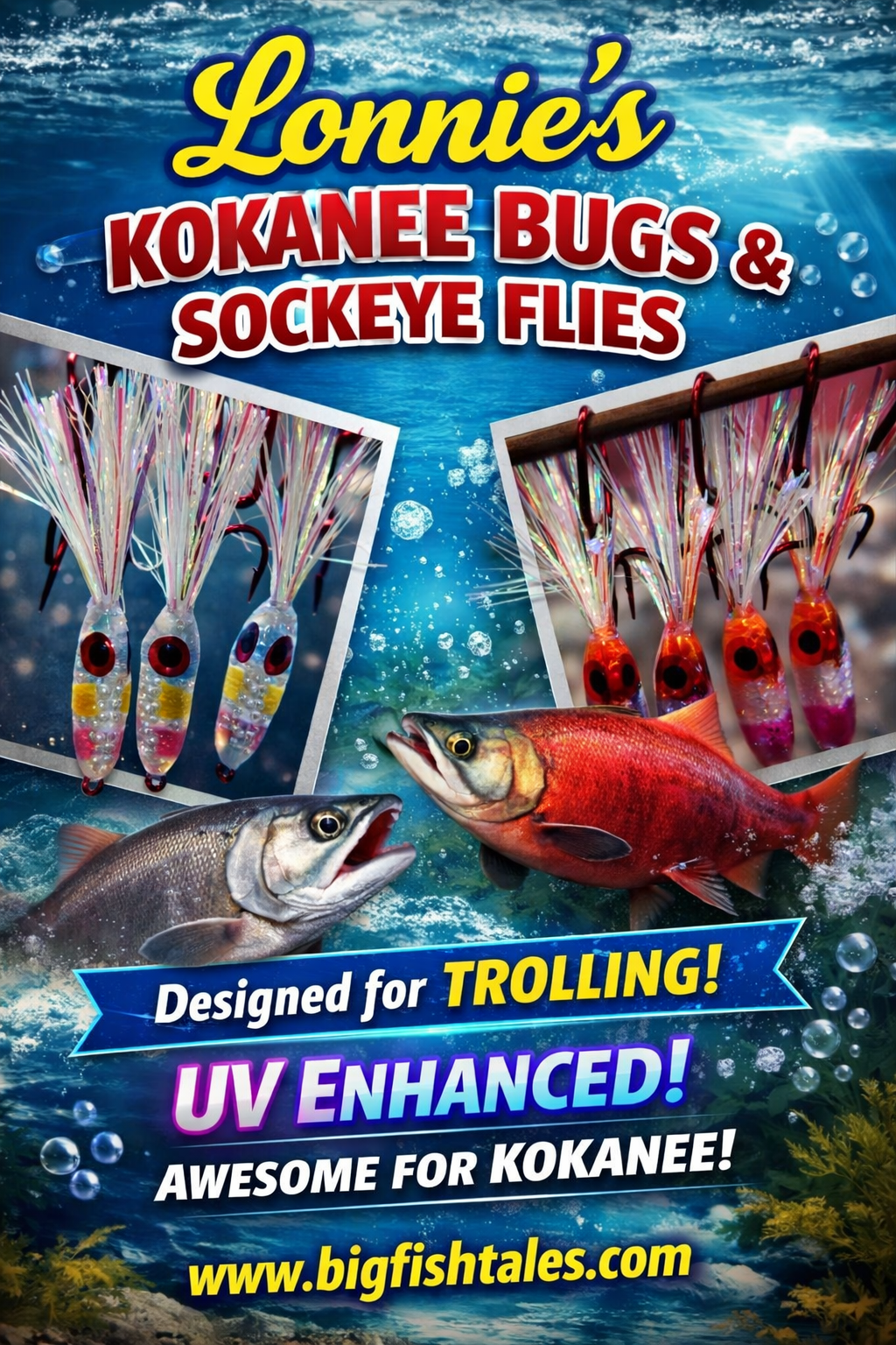 FishTales Kokanee Bugs &amp; Sockeye Flies by Lonnie