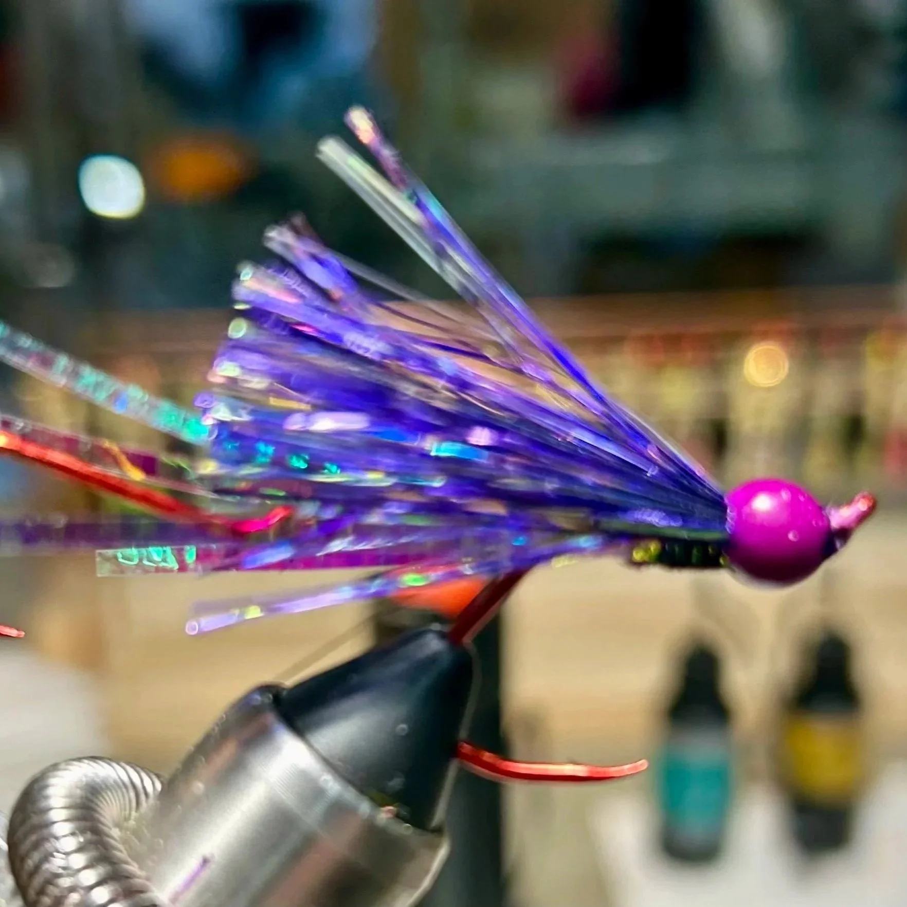 #6-S Purple Glow Sockeye Fly