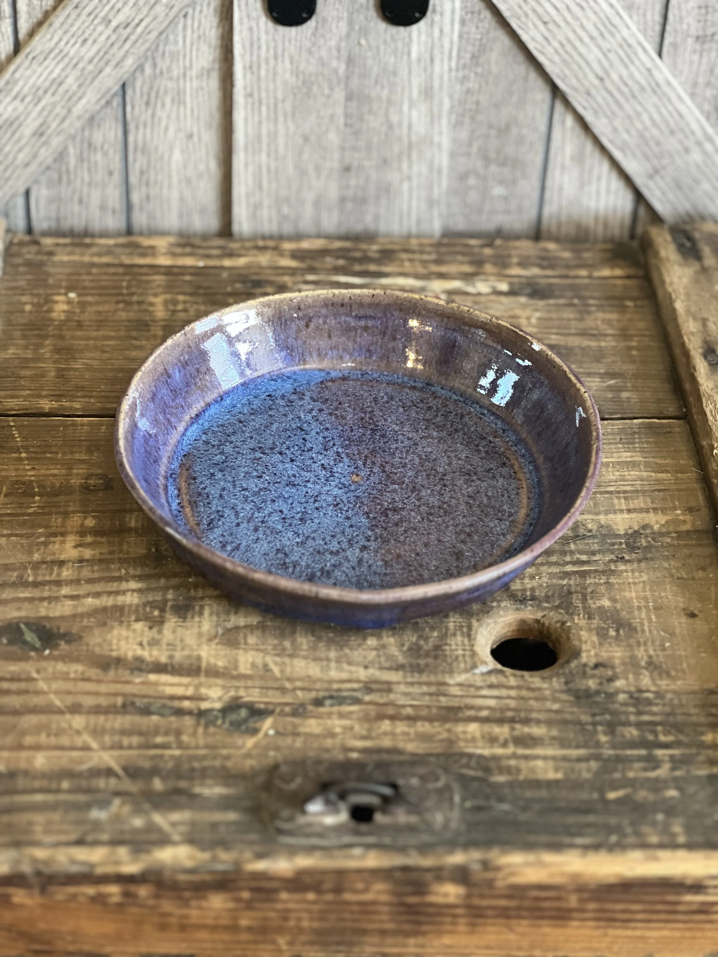 Floating Purple Glaze Snack Plate