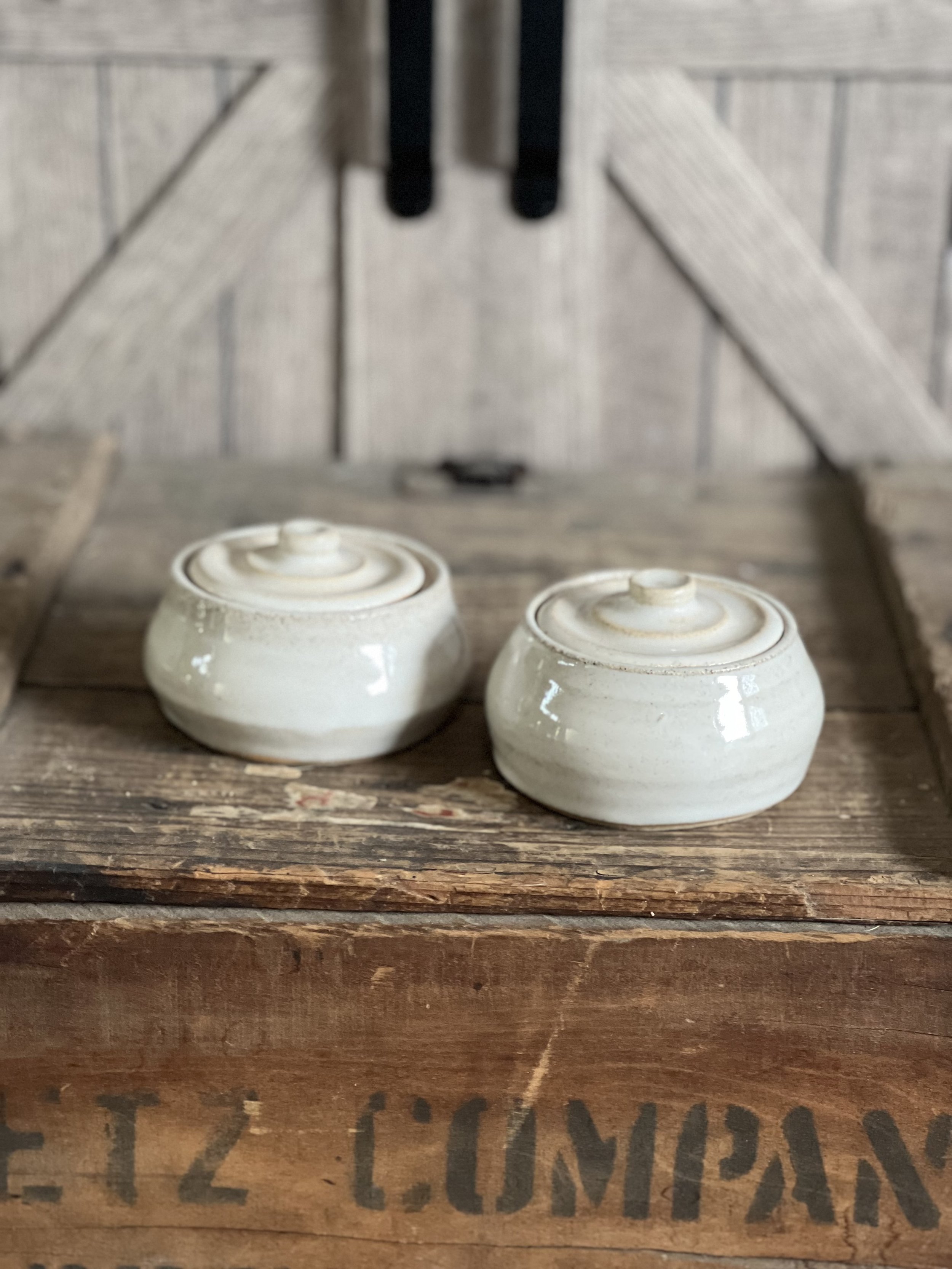 Rustic Elegance Lidded Jar Set