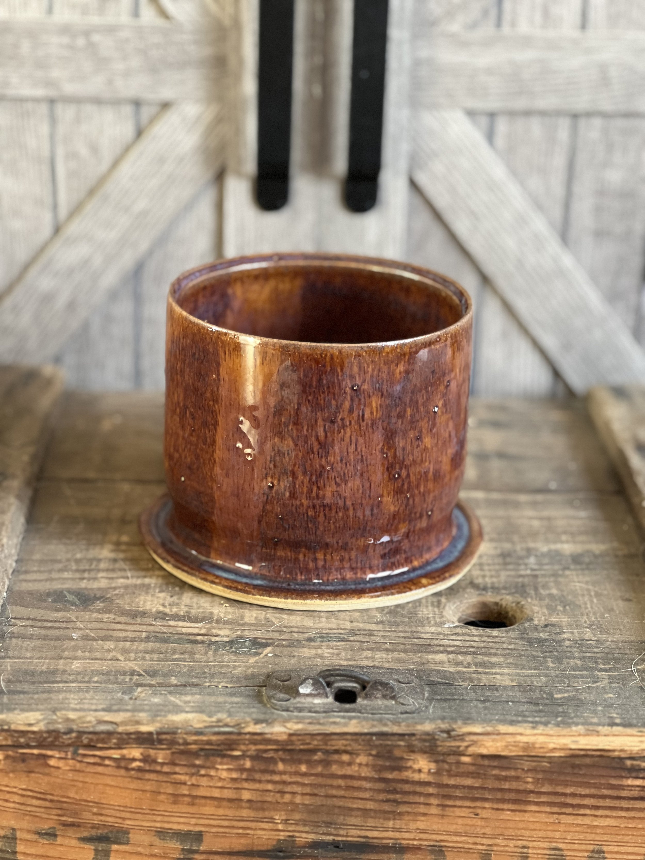 Golden Rustic Charm Planter