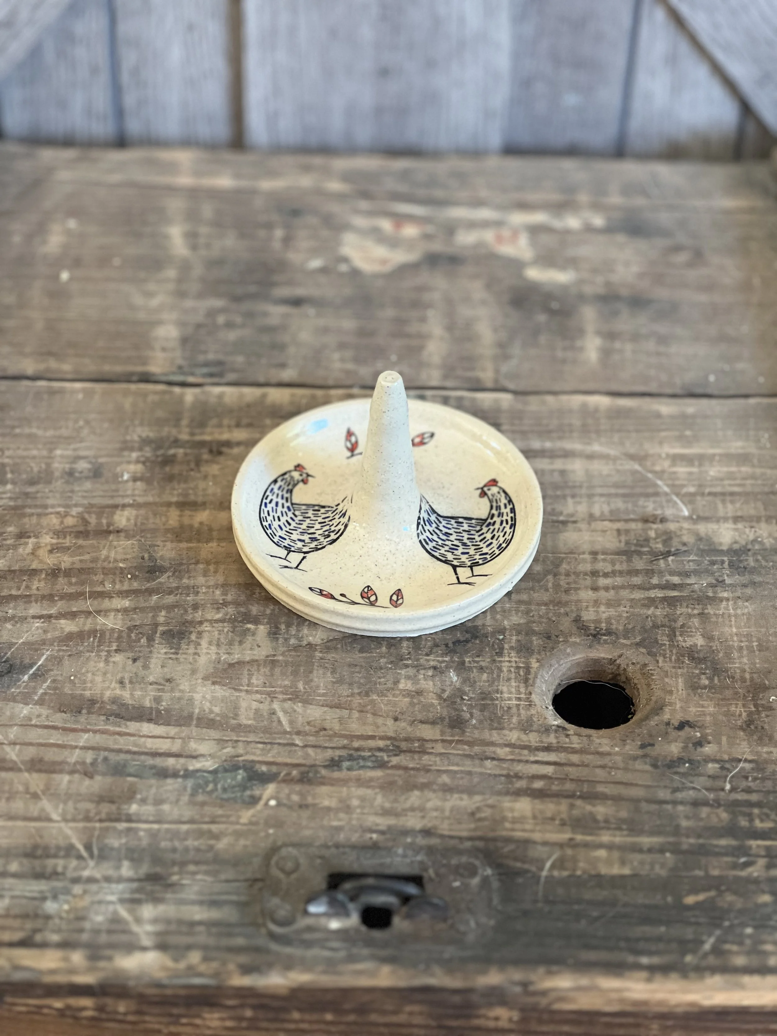 Quirky Chicken Ring Dish