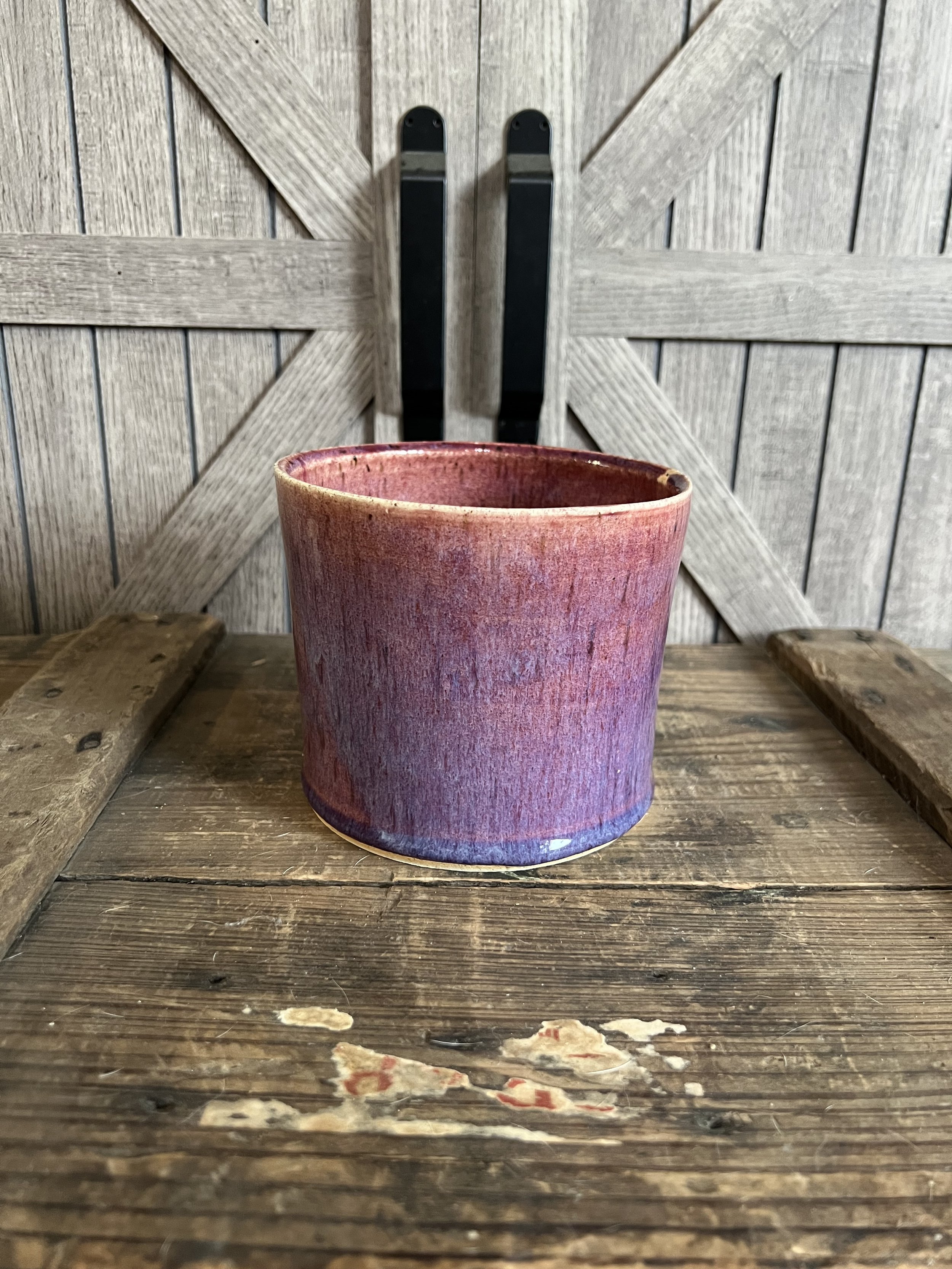 Floating Red Planter with drainage hole