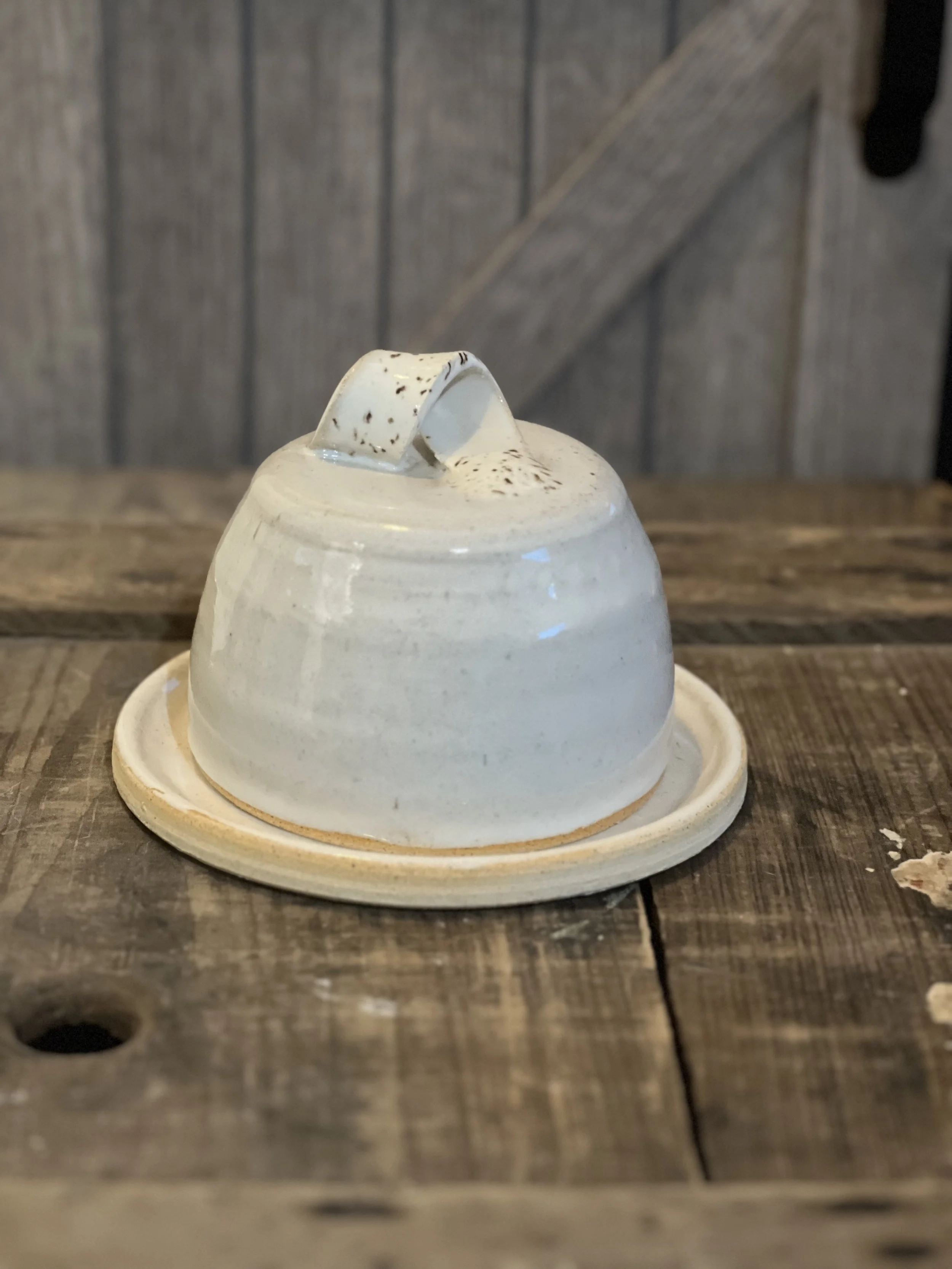 Rustic Charm Butter Dish with Cloche