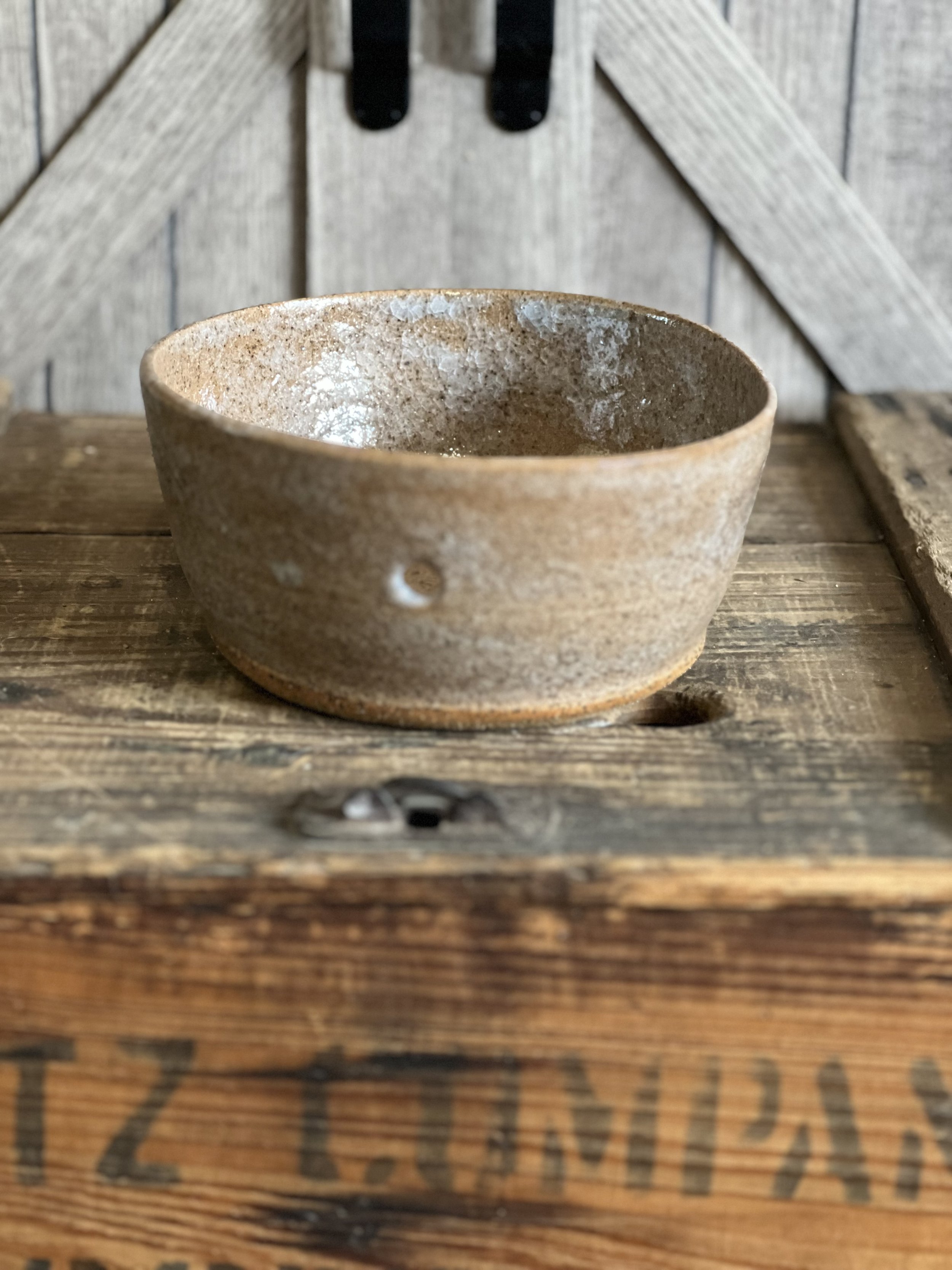Crackle Glaze Yarn Bowl