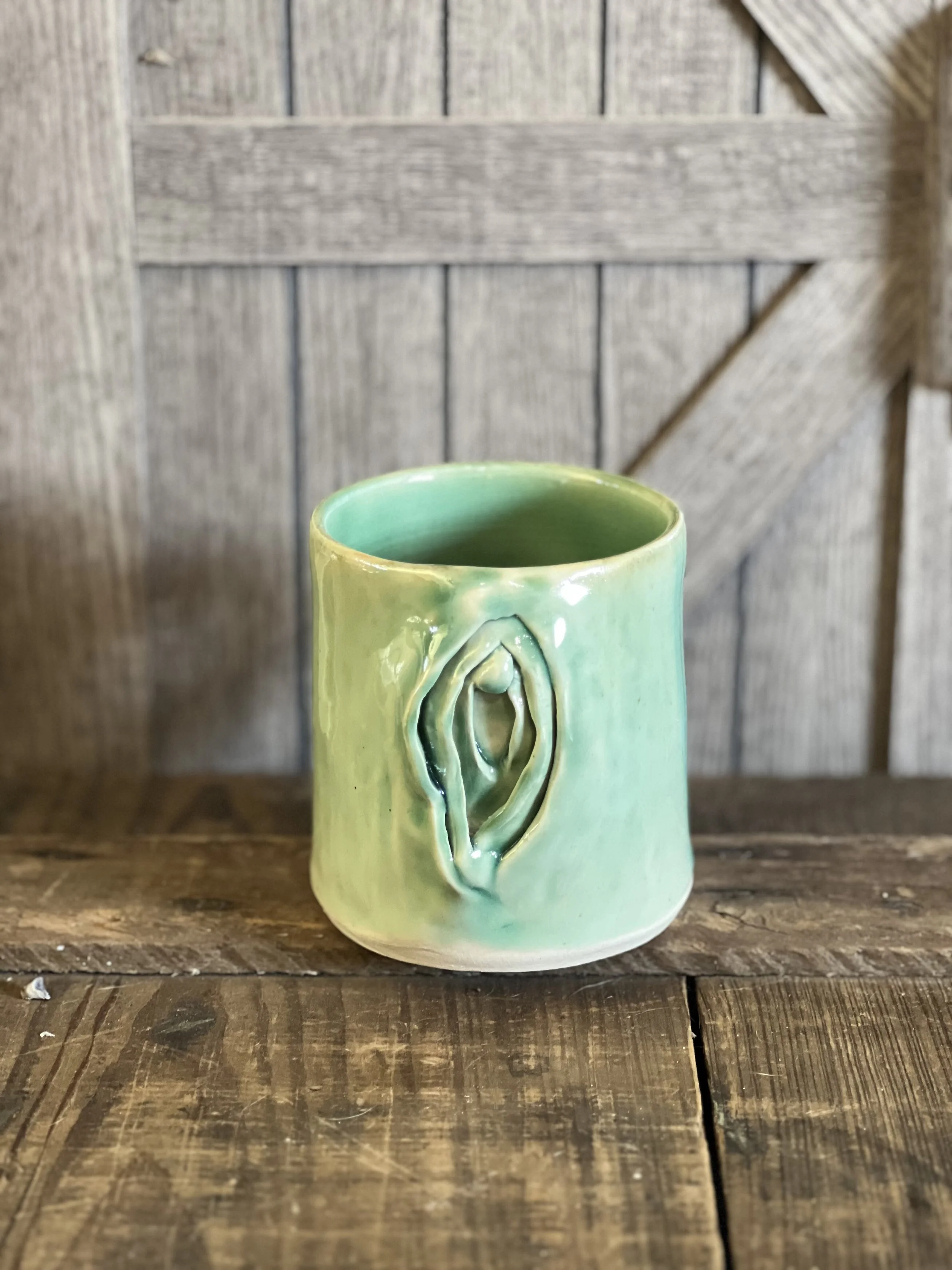 Vulva Beauty Sea Glass Mug