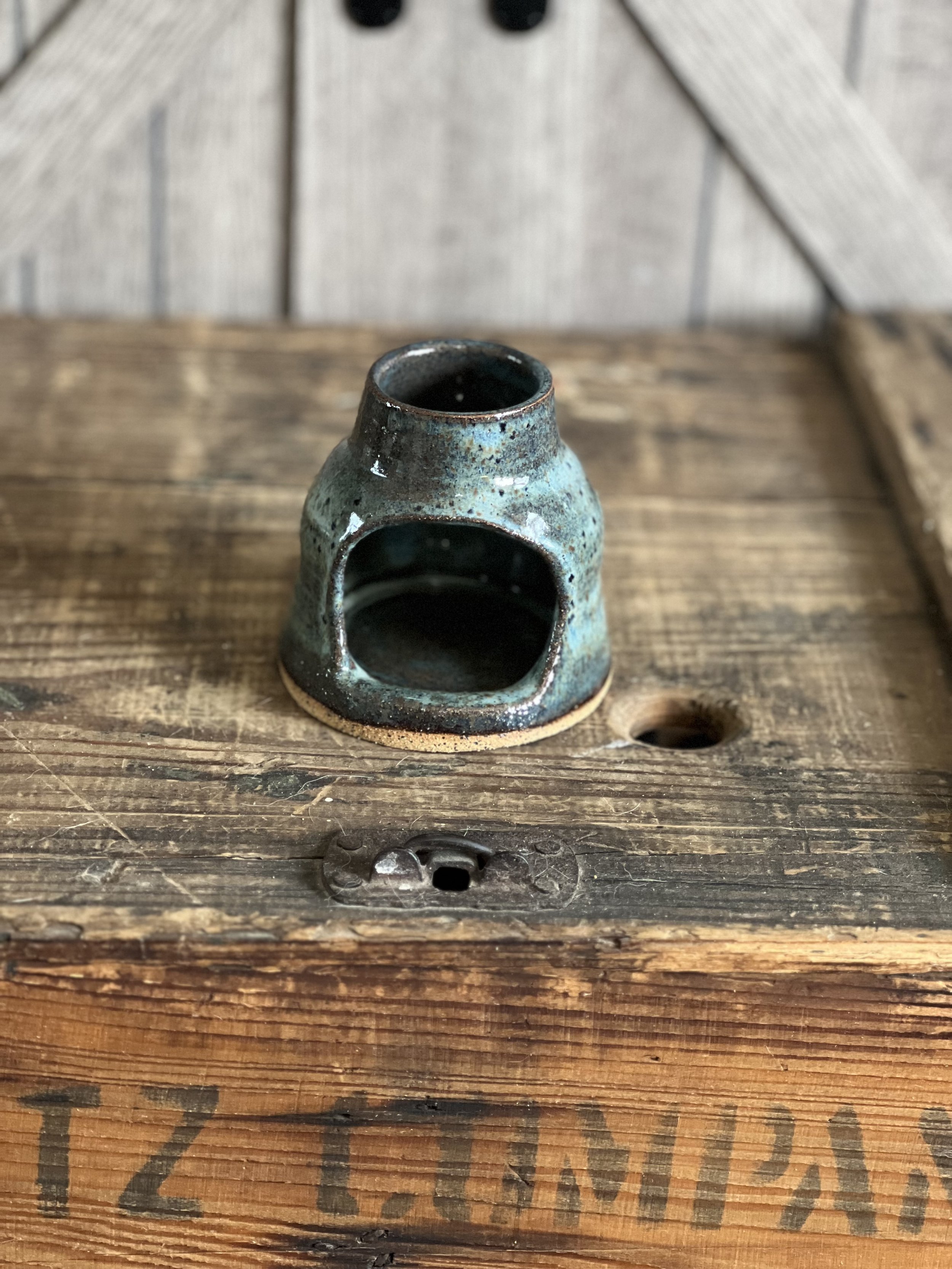 Mystic Blue Tabletop Chimenea