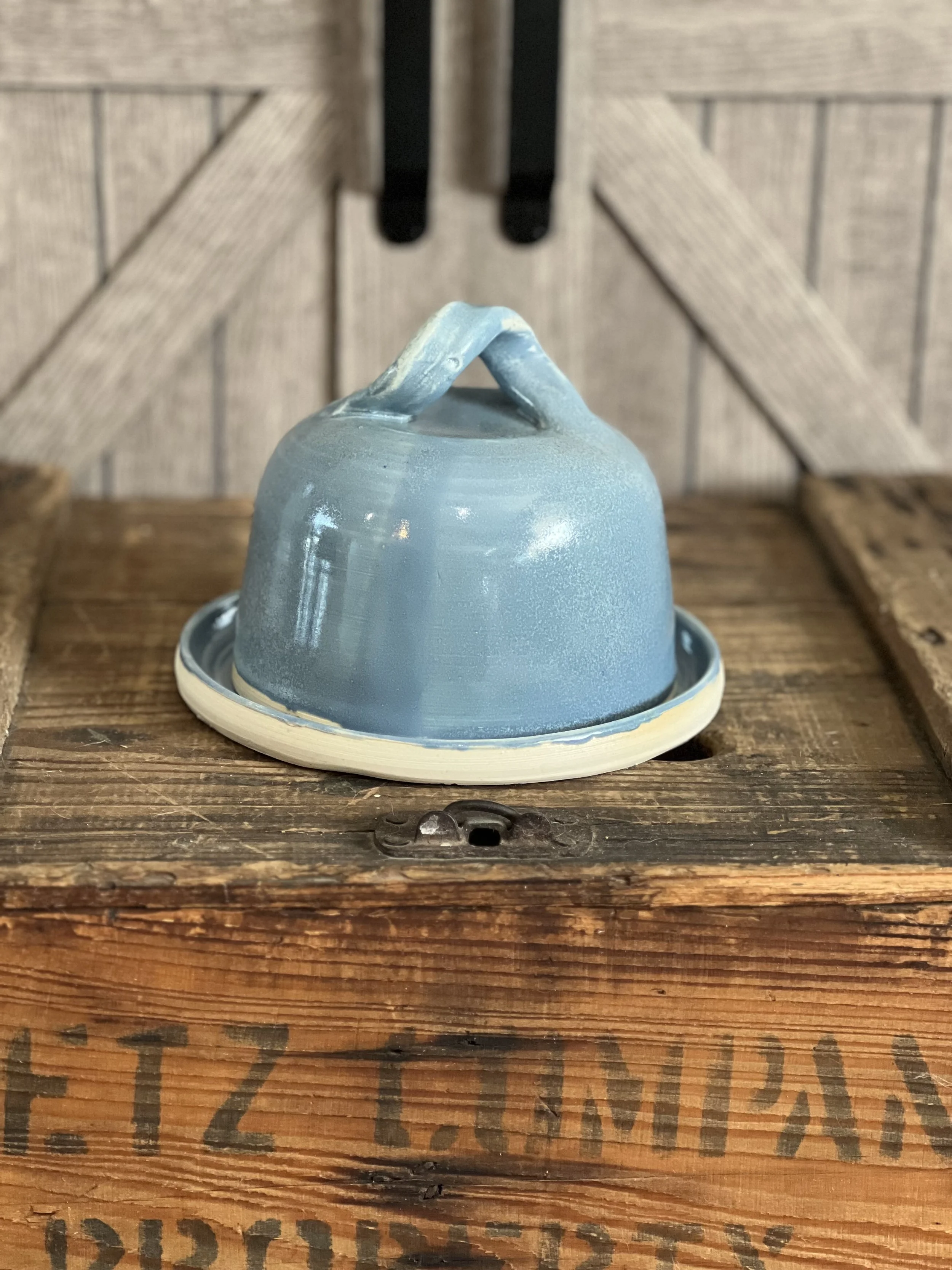 Blue Elegance Cloched Butter Dish