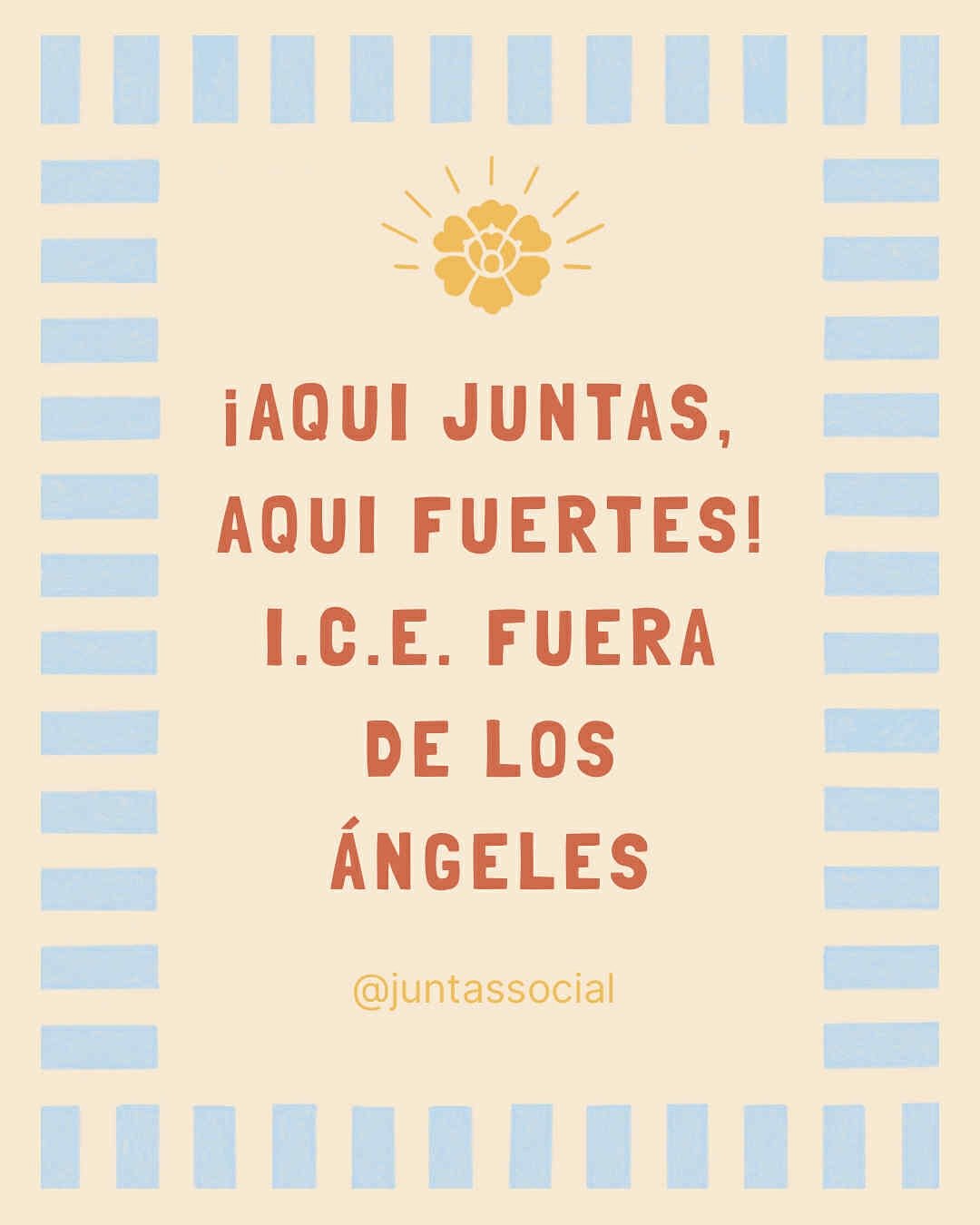 We&rsquo;re heartbroken by the recent ICE raids across Los Angeles. 

Our thoughts are with every family impacted by these cruel and dehumanizing actions. At Juntas Social, we stand in solidarity with our immigrant community, today and always. You ar