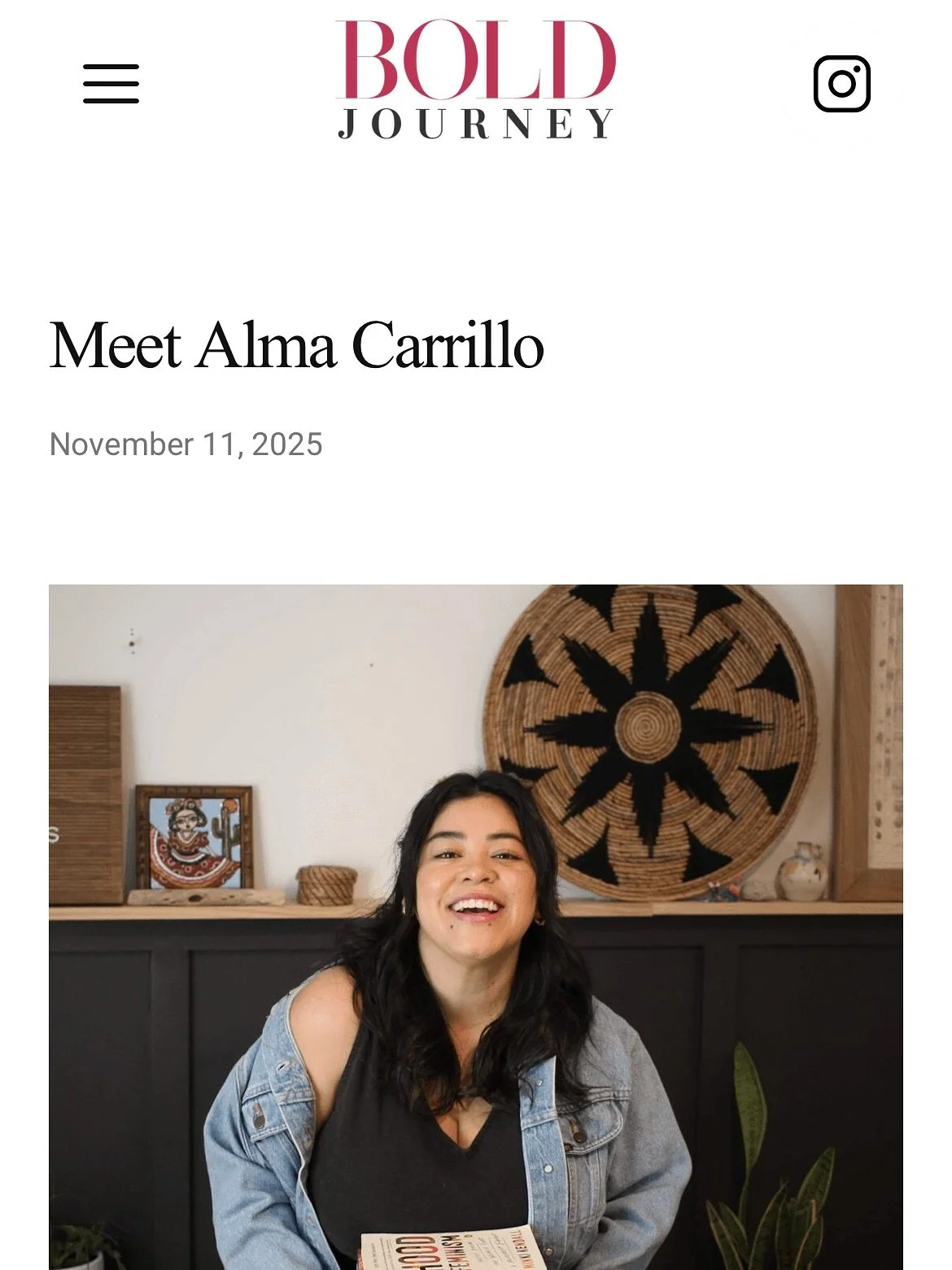 So grateful to have chatted with @boldjourneymag about my story and how Juntas Social came to life. Still feels kinda funny talking about myself 🫣 but mostly just thankful for this amazing community and all the people who make it what it is 🫶🏼🫶🏼