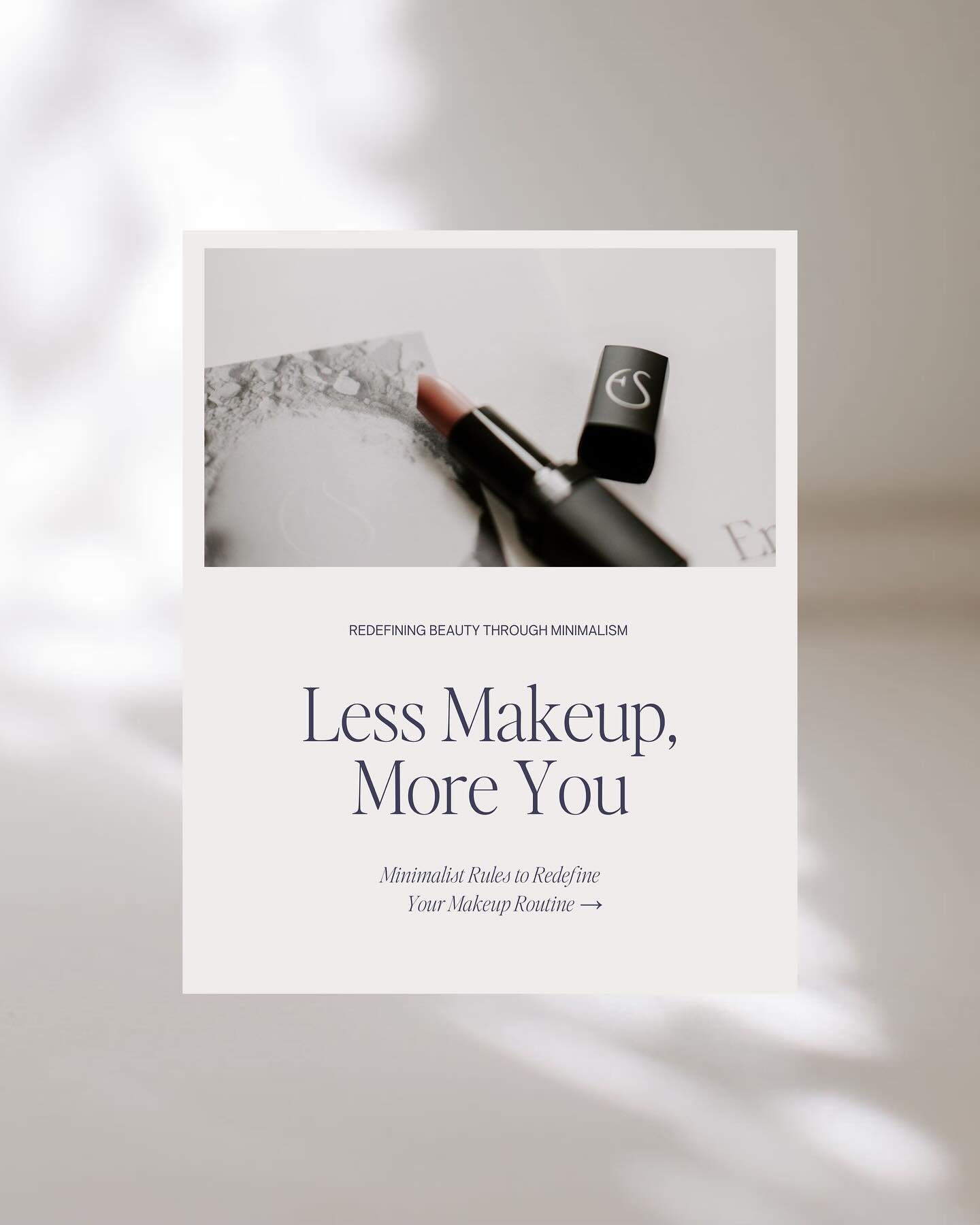 From my latest Substack, a look at redefining beauty through minimalism, whether it&rsquo;s in a personal, everyday routine or on your wedding day.

I like to approach my makeup routine by embracing simplicity and authenticity. Having my &ldquo;go-to