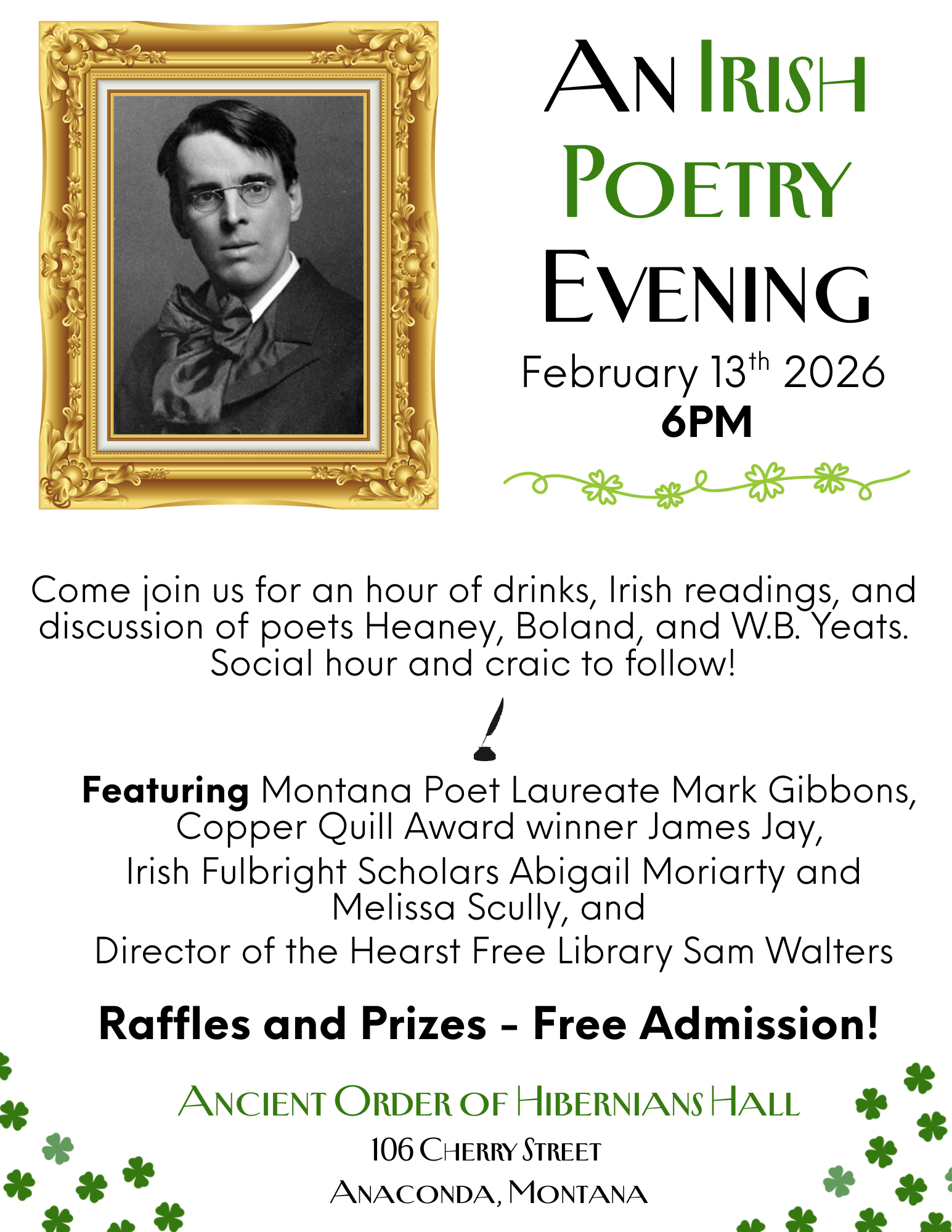 An Irish Poetry Evening