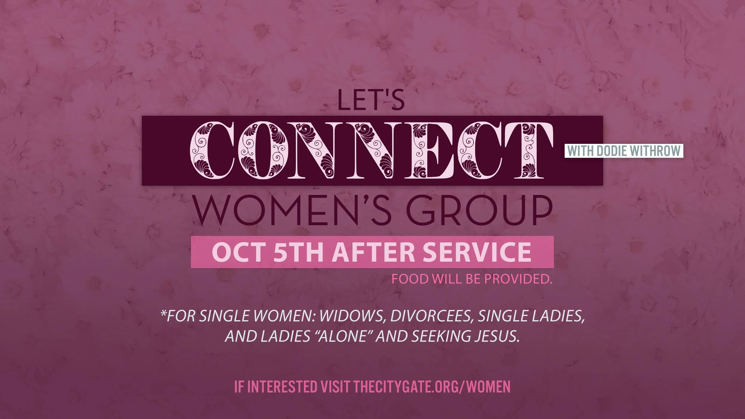 Let's Connect Single Women's Group