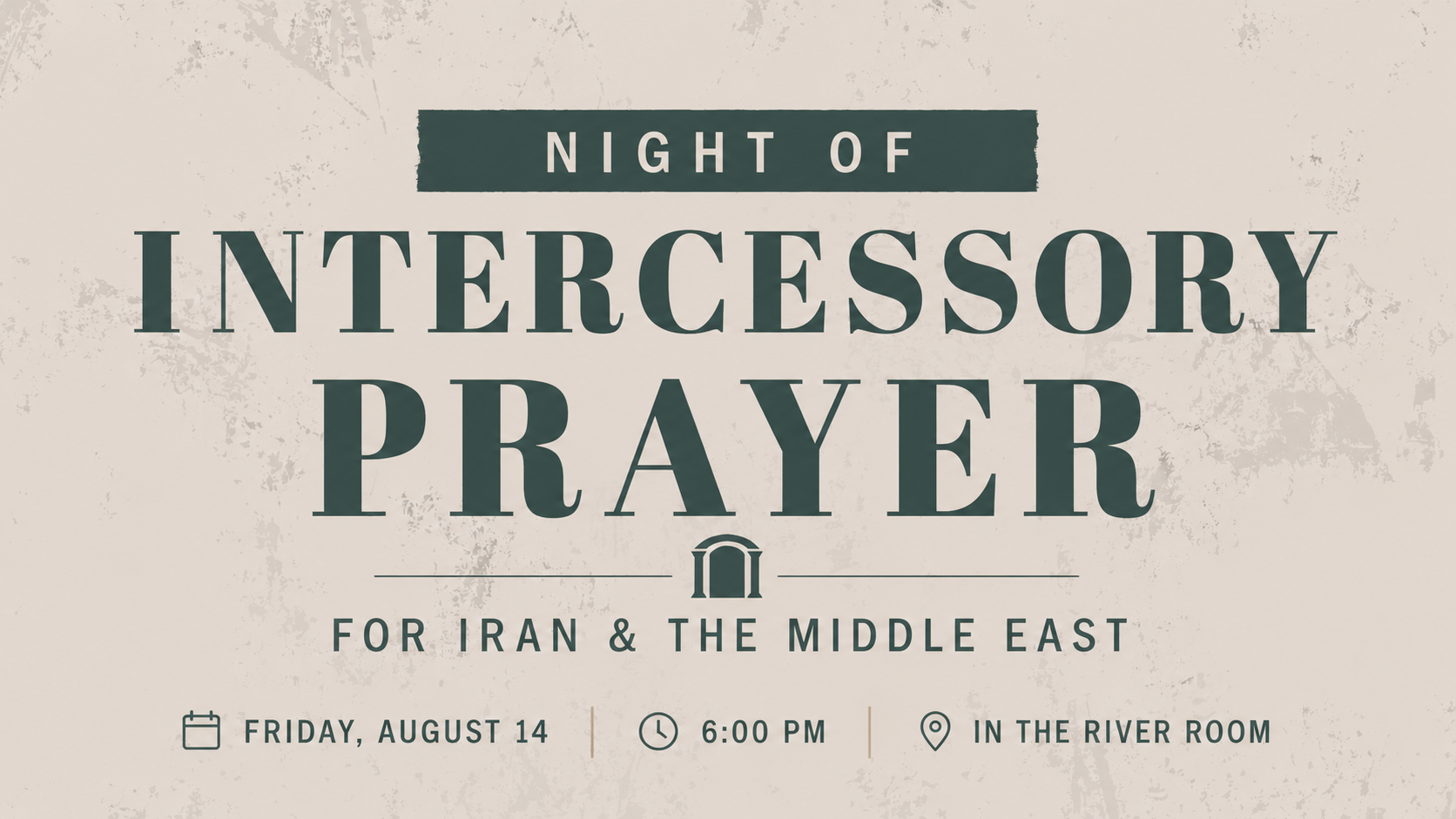 Intercessory Prayer for Iran