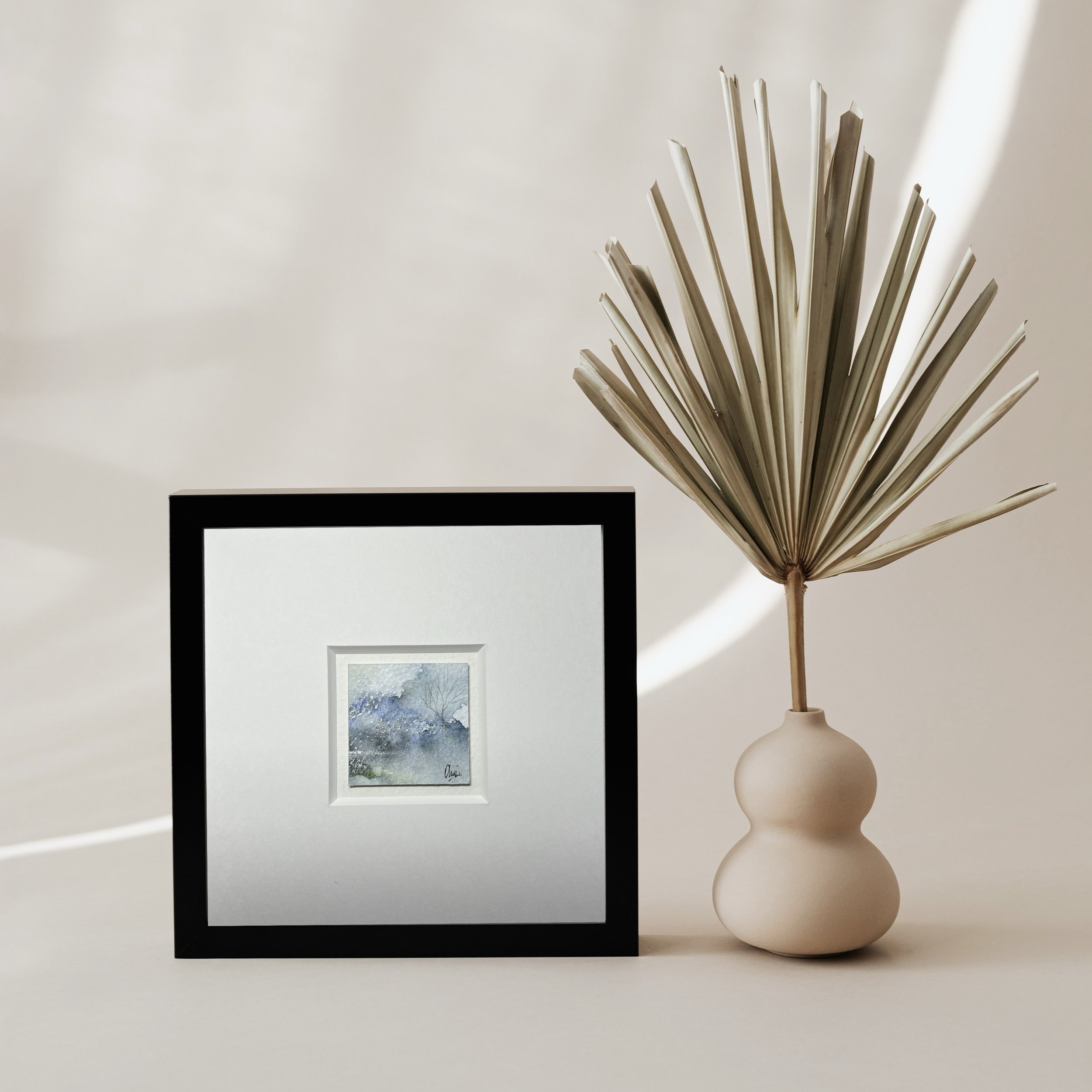 1376 Black Frame with plant.jpg