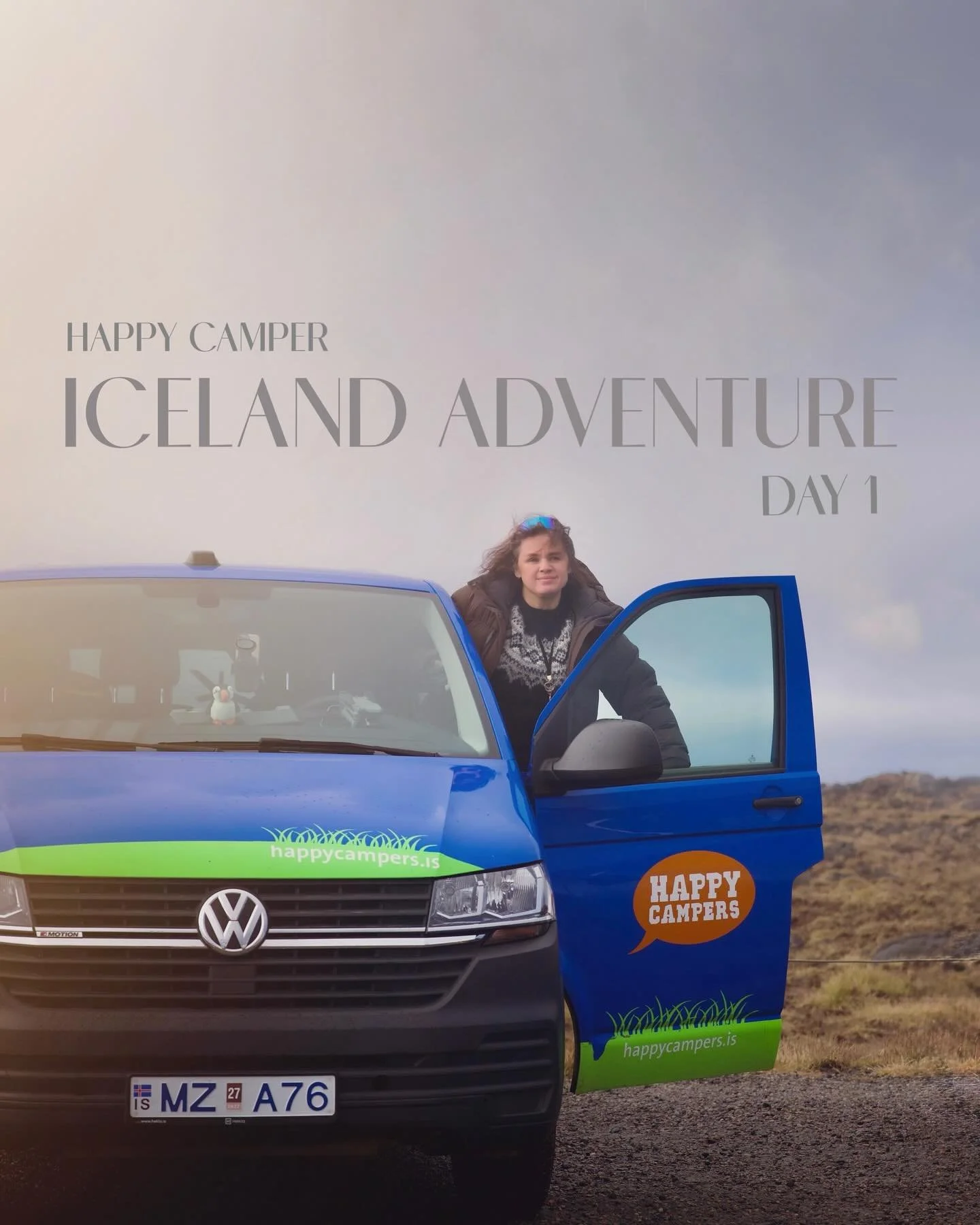 🚌 Day 1 Happy Adventure in Iceland 

Started in the Gunnuhver, iconic place for drone photography. Decided to drive south west. And saw most magical rainbow 🌈 what followed us all the way! 
On the road got some magical river shots and decided to go