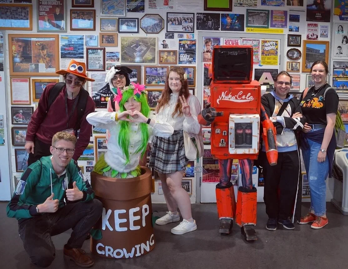 Norwich Anime and Gaming Con 2024!
Didn’t get much photos this time round but it was a really fun time!
I won a t-shirt during one of the raffles, I bought a lot of cool stuff and I built a tower out of bottles and menus that climbed all the