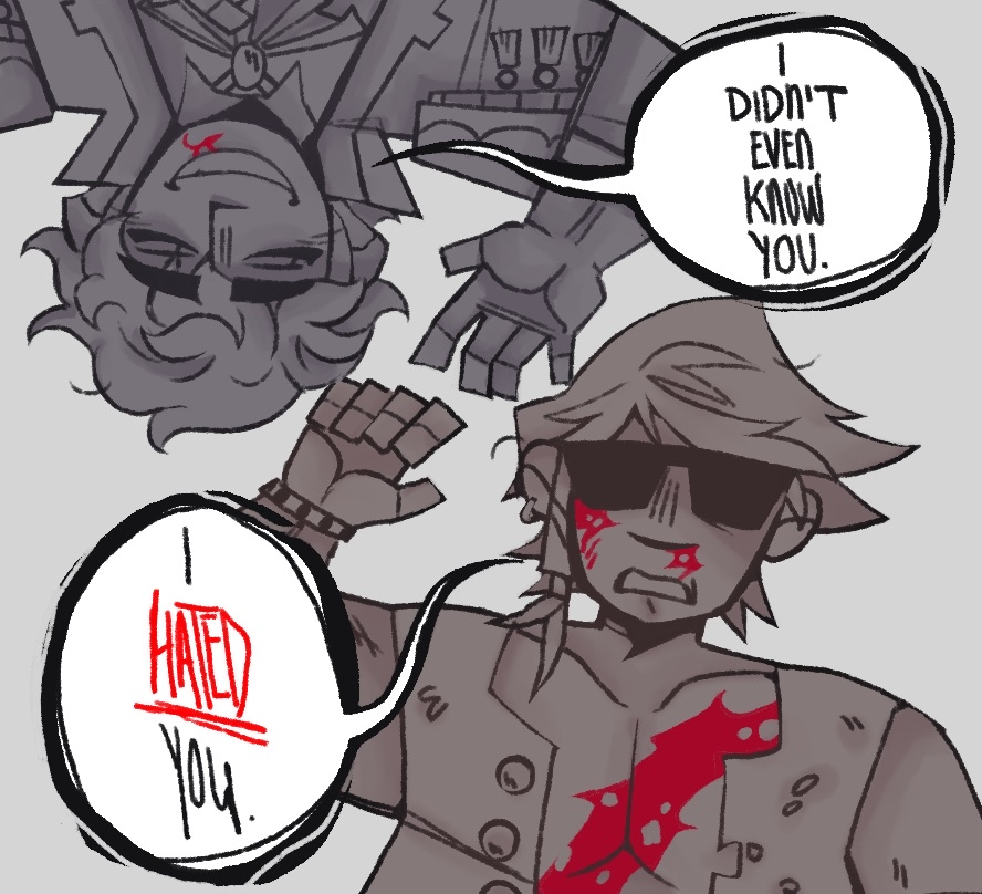 Ciarán and Fluixon's last moments – drawn by sol.stice on 28th August 2025