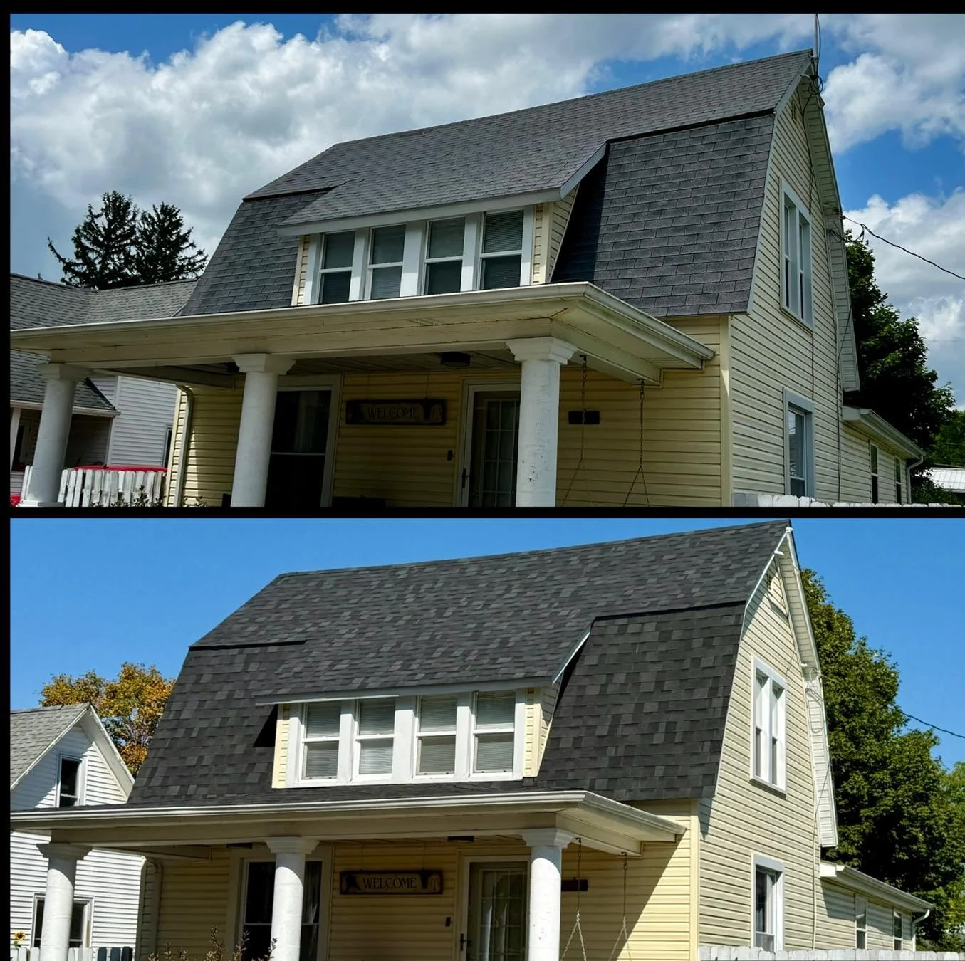 Before and after!

#NewRoof #PayLessWithWes