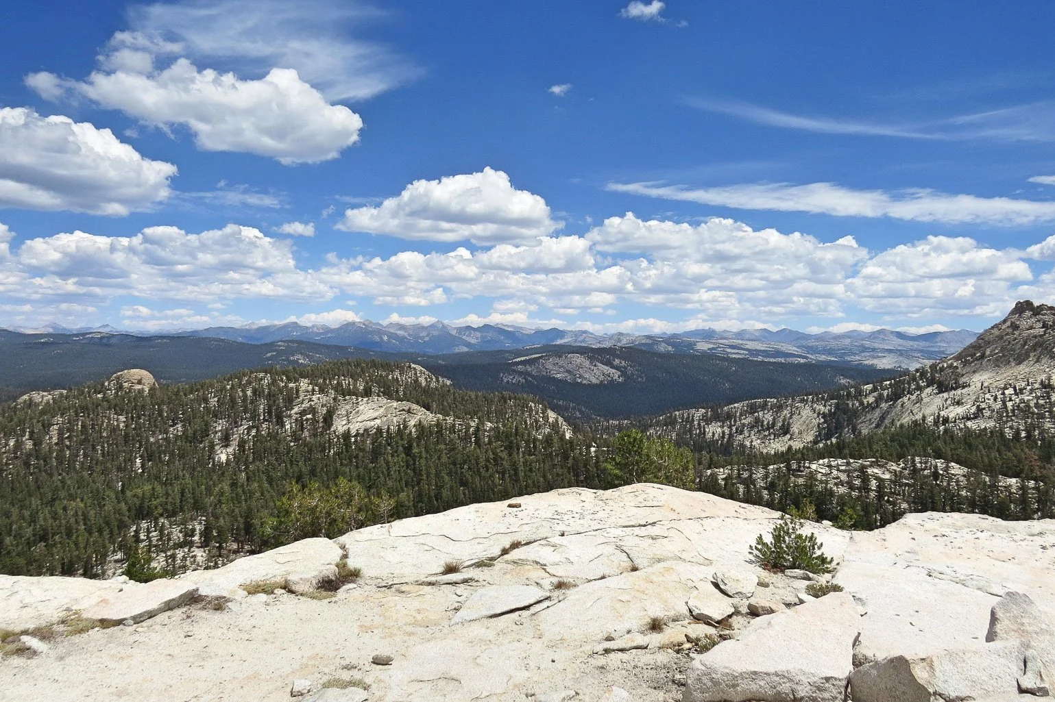 Great views from atop the hill near Island Lake
