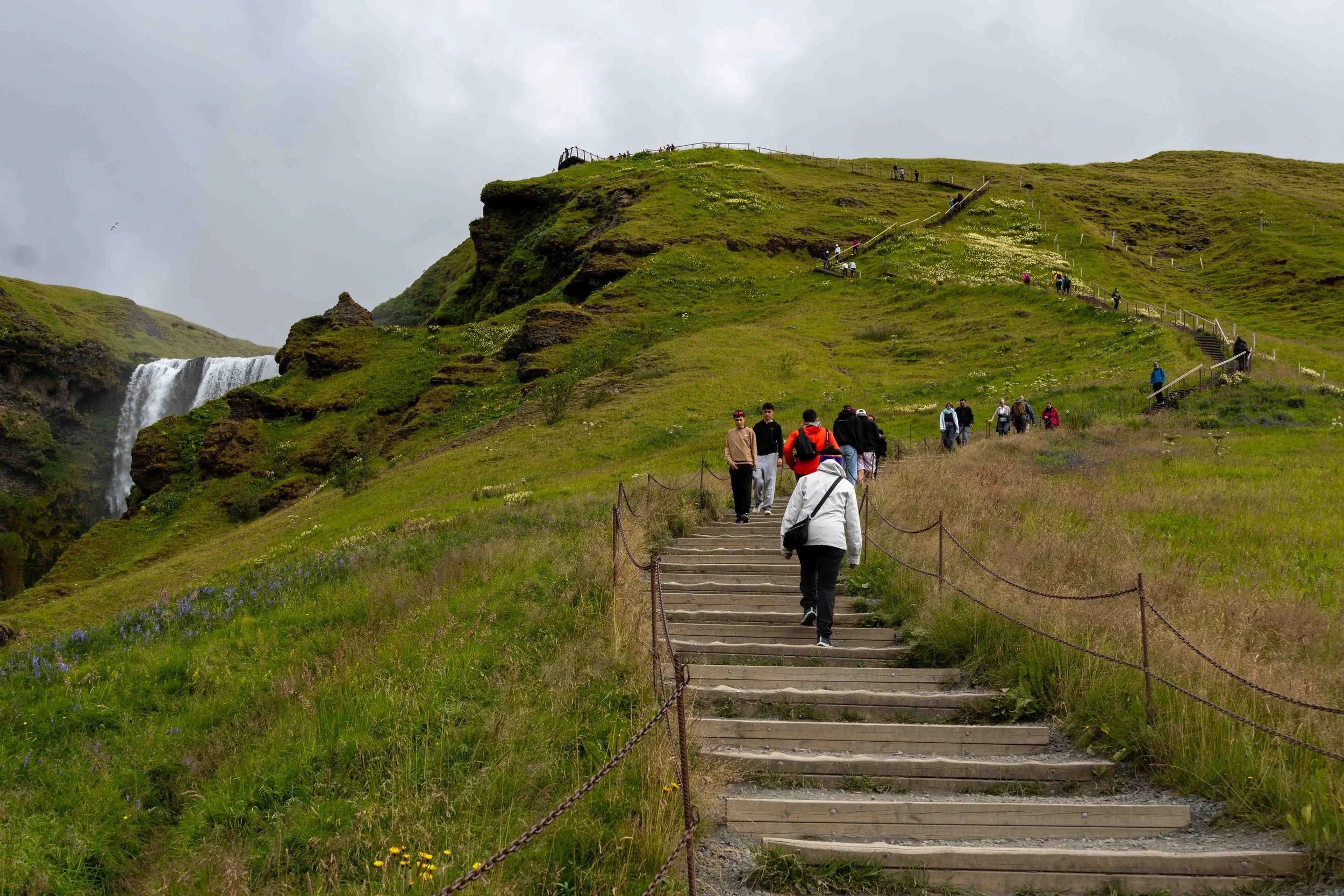 Heading uphill. The crowd thined the higher I hiked.
