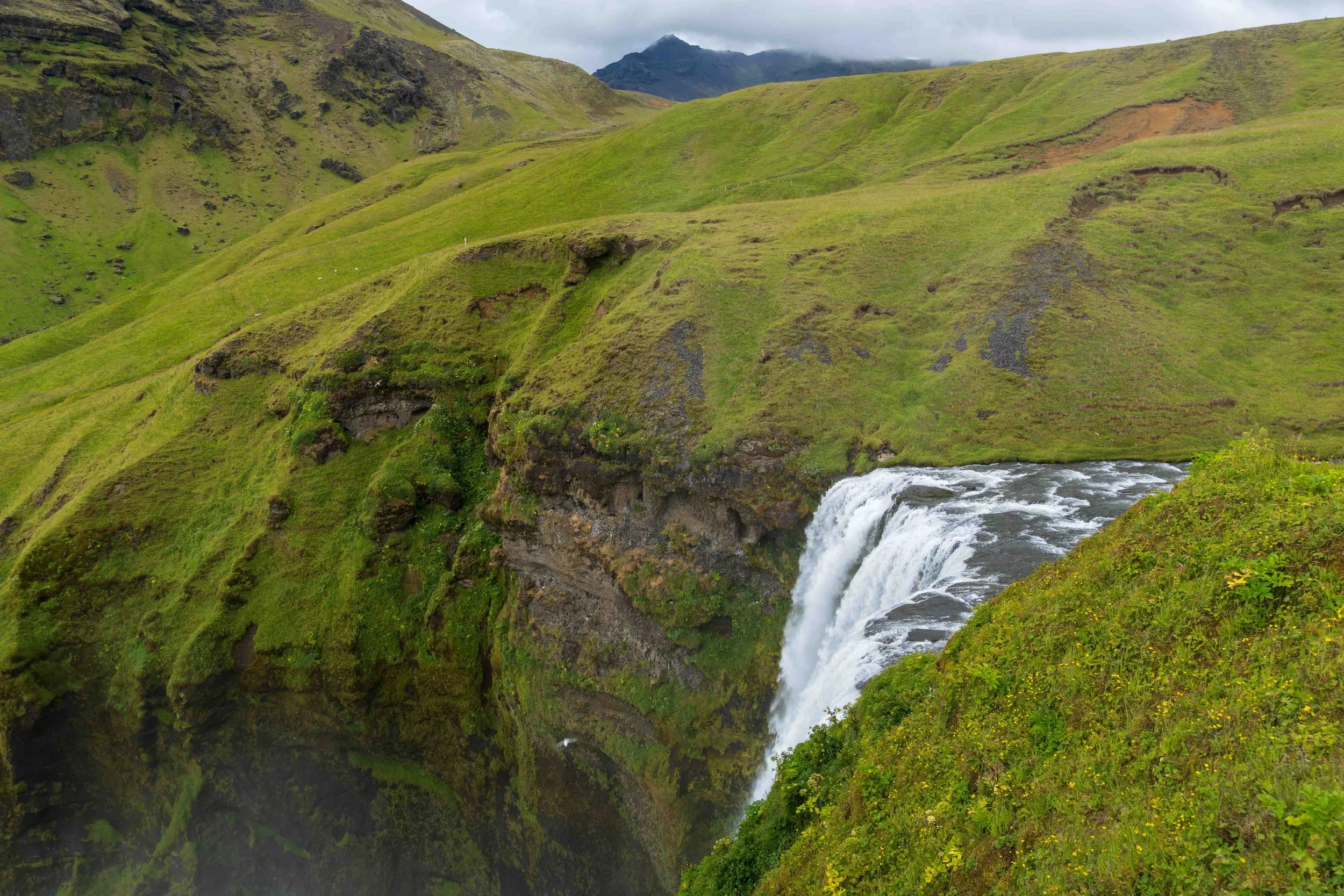 The top of the falls - a long way down!