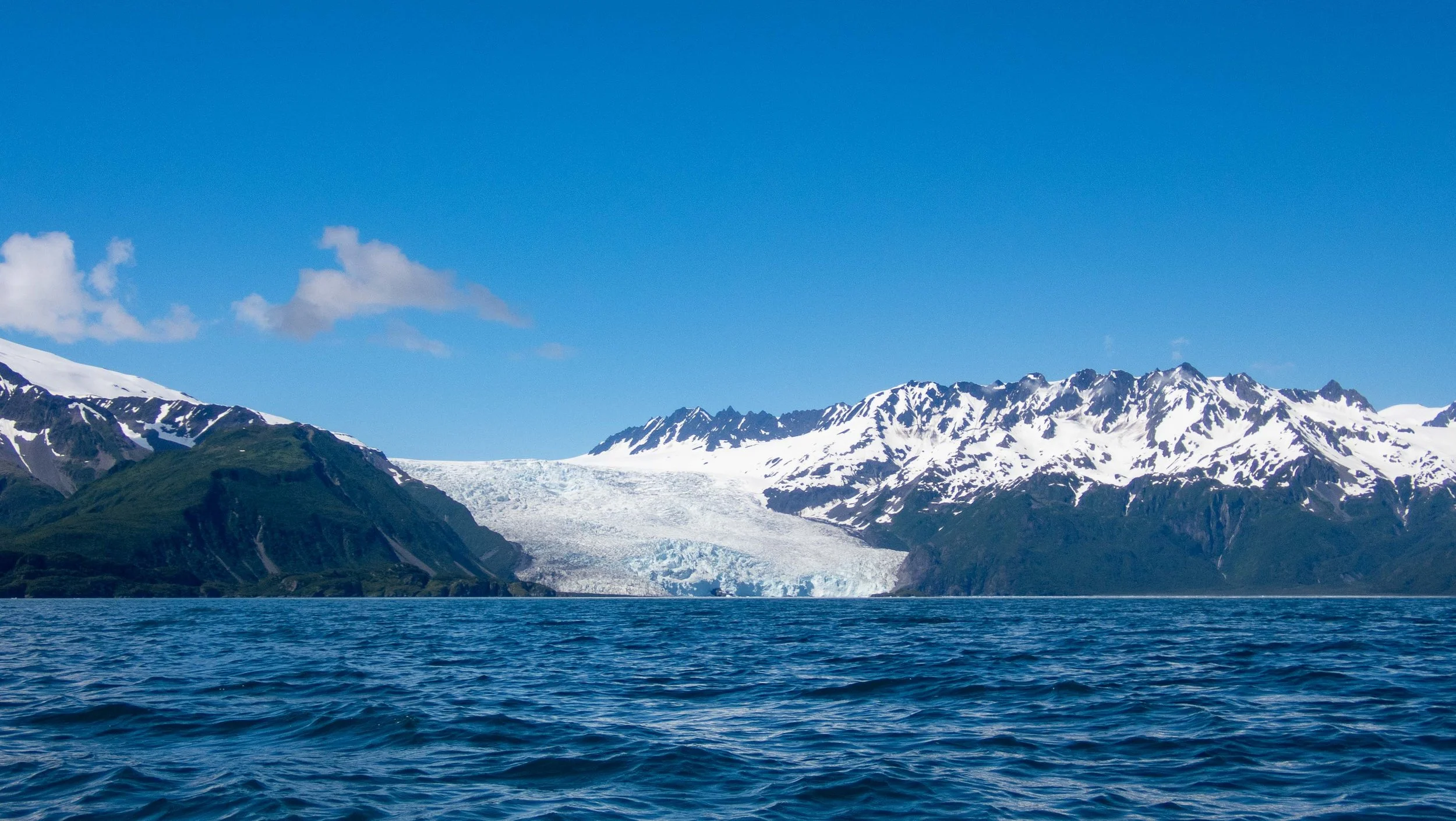 A closer view of Holgate Glacier