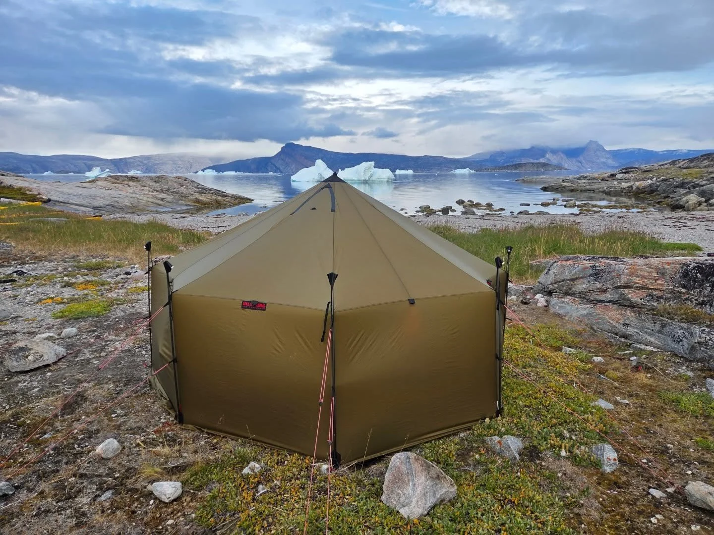 The Hilleberg Yurt kept us warm and dry. Photo by Guðni Viktorsson