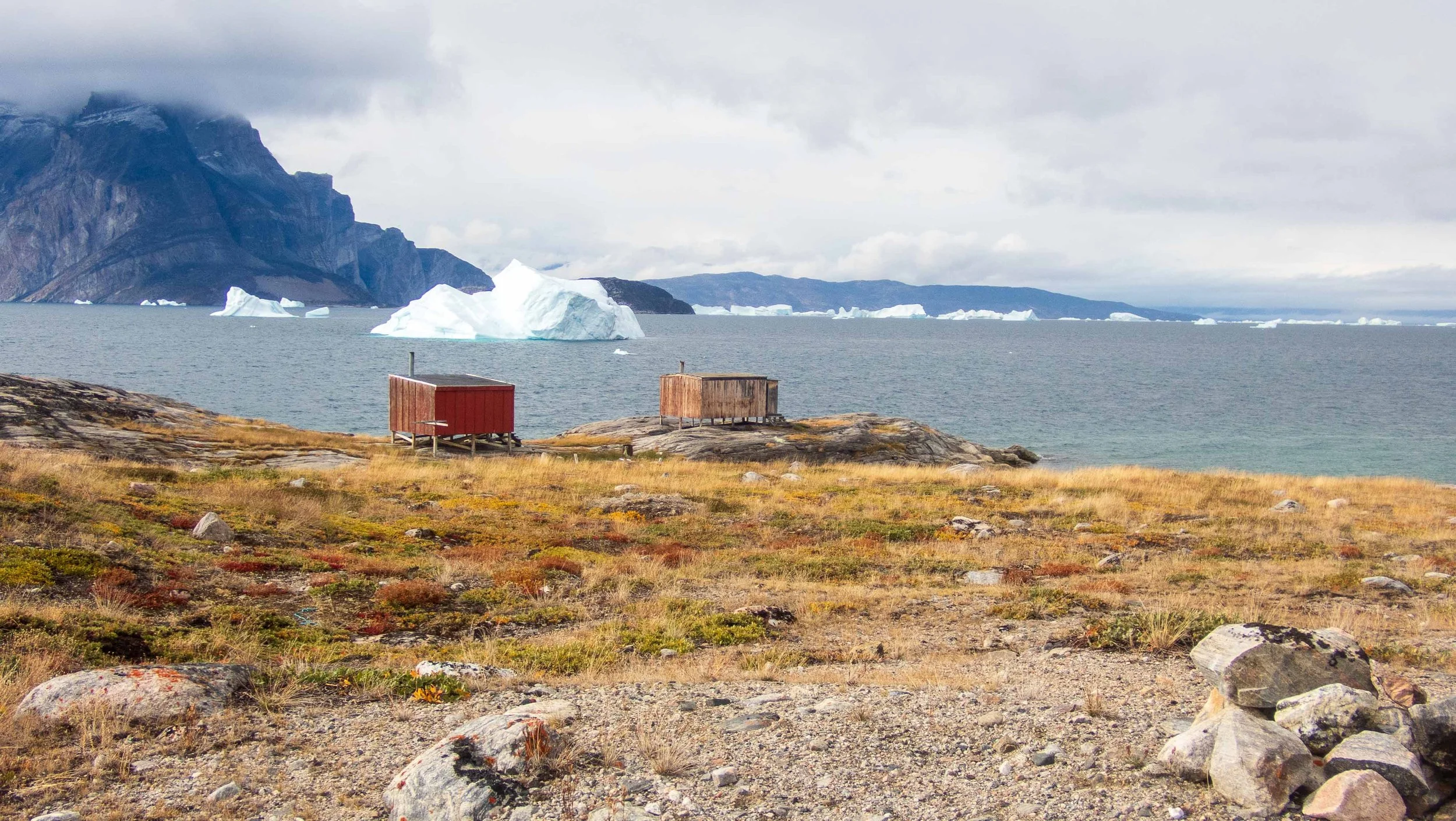 Fishing huts