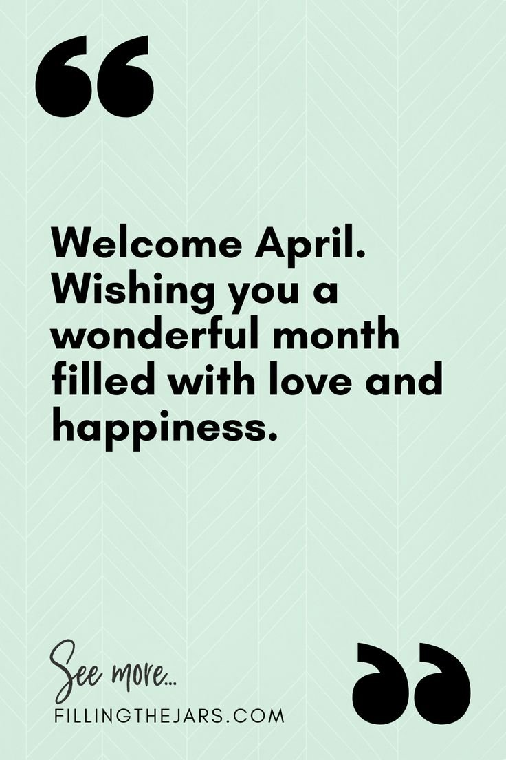 Hello April