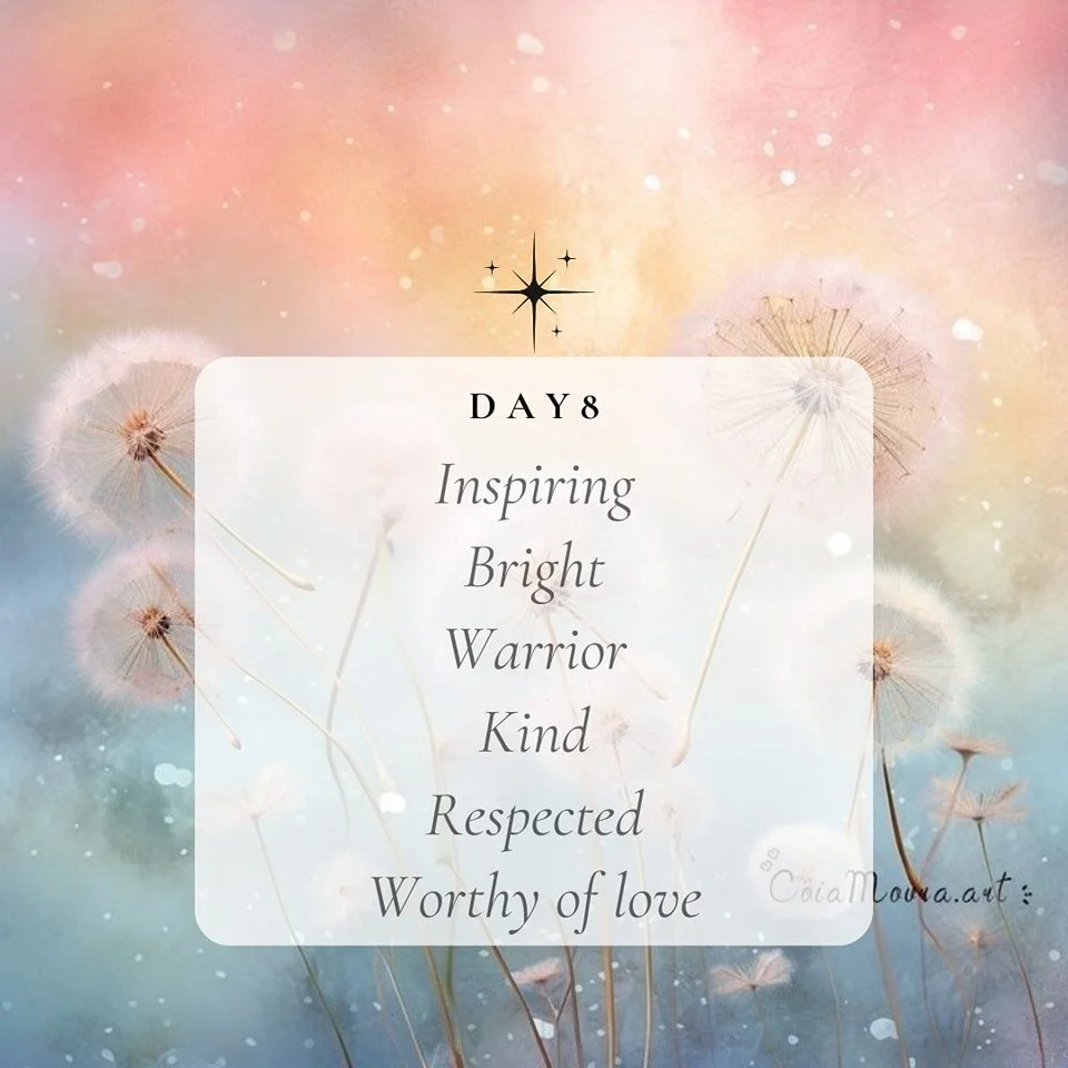 20 days - creating and using powerful personal affirmations. You know, those positive statements that might seem a bit weird at first, but trust me, they work wonders.

Next, you'll want to choose words that are listed and resonate with what you need
