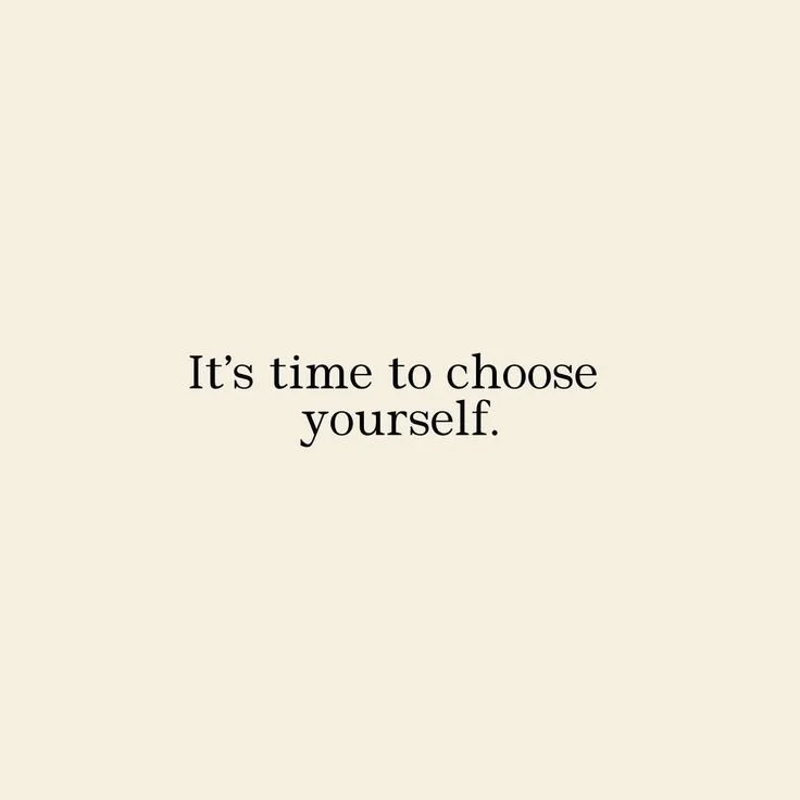 CHOOSING YOURSELF CHECKLIST