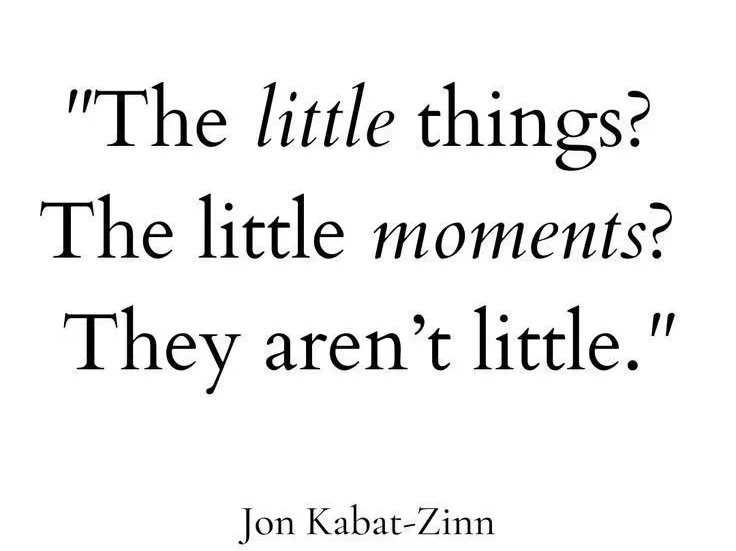Finding Balance in the Small Moments