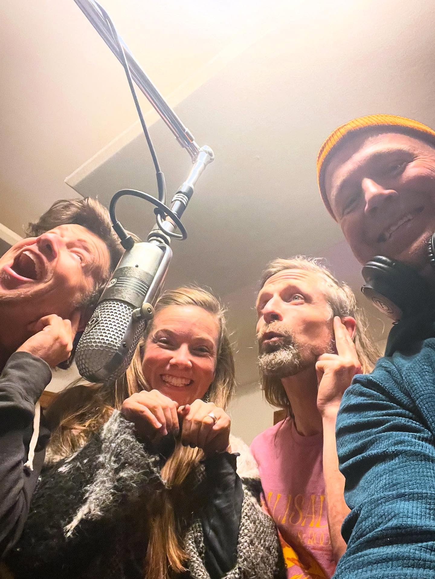 Just at Cool Brick Studios harmonizing into the same mic (no shit) that Frank Sinatra and Bobby Darin sang into. Gonna release this album this Spring!!!