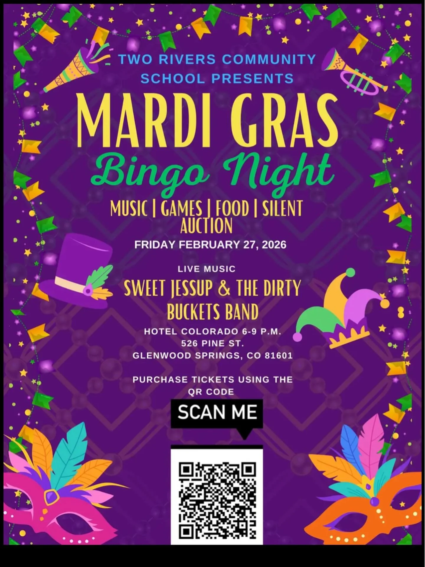 We are super excited to support @tworiverscommunityschool for their annual bingo fundraiser night! Come on out and support!