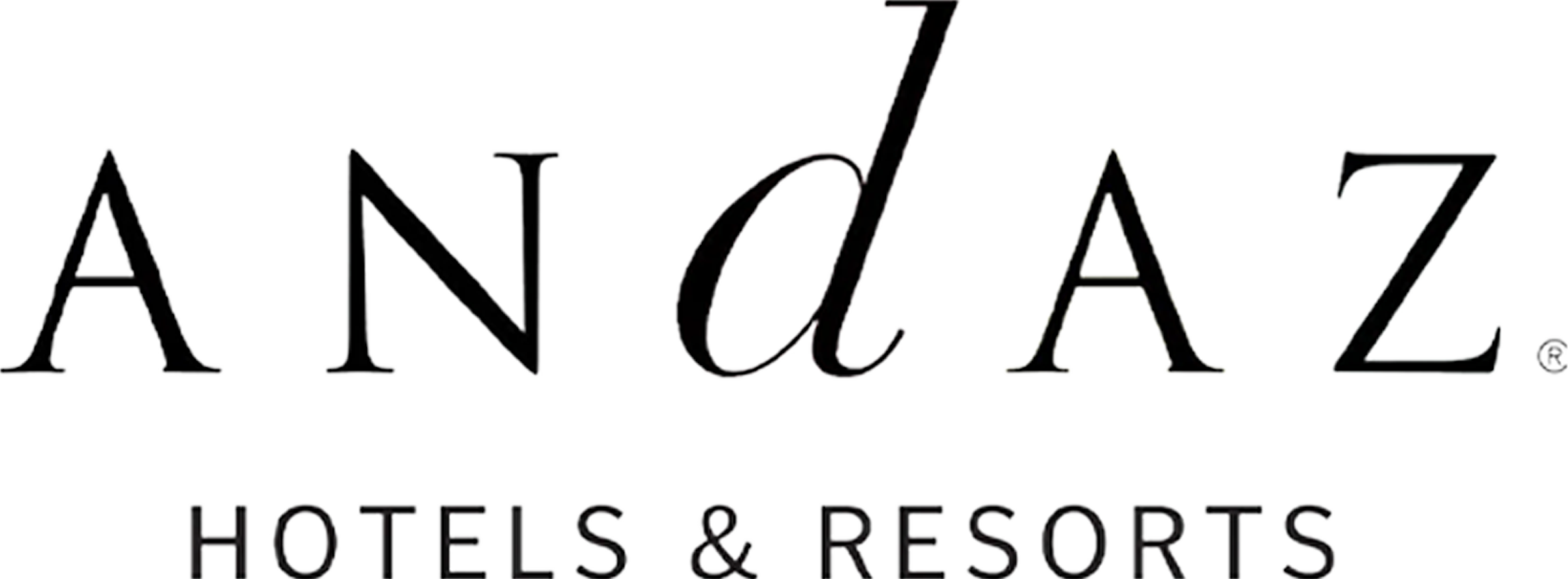 Logo for ANUA Hotels & Resorts with a stylized blue bar and black text.