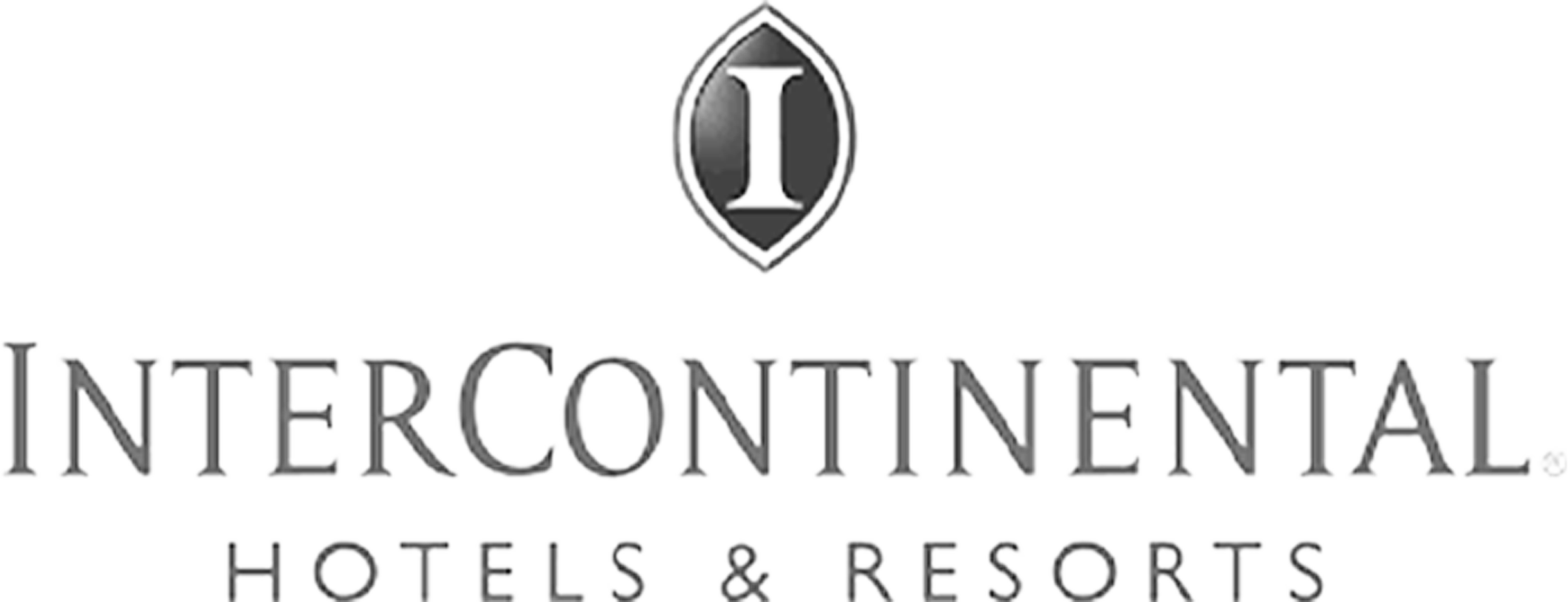InterContinental Hotels & Resorts logo with a stylized letter 'I' inside a badge and the company name below.