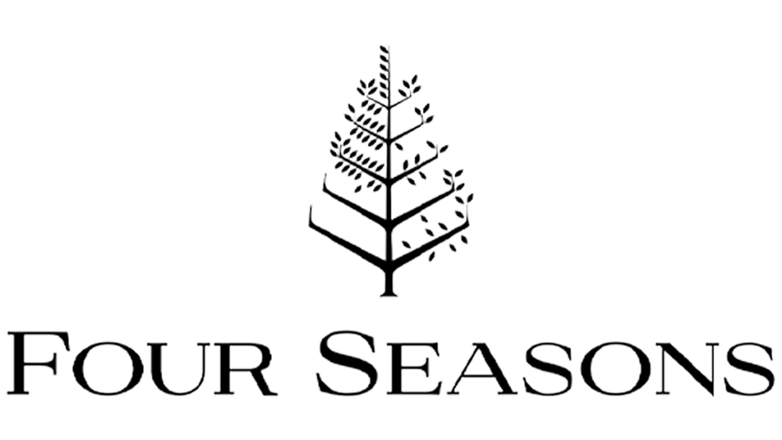 Logo of Four Seasons with a stylized black leaf design above the company name.