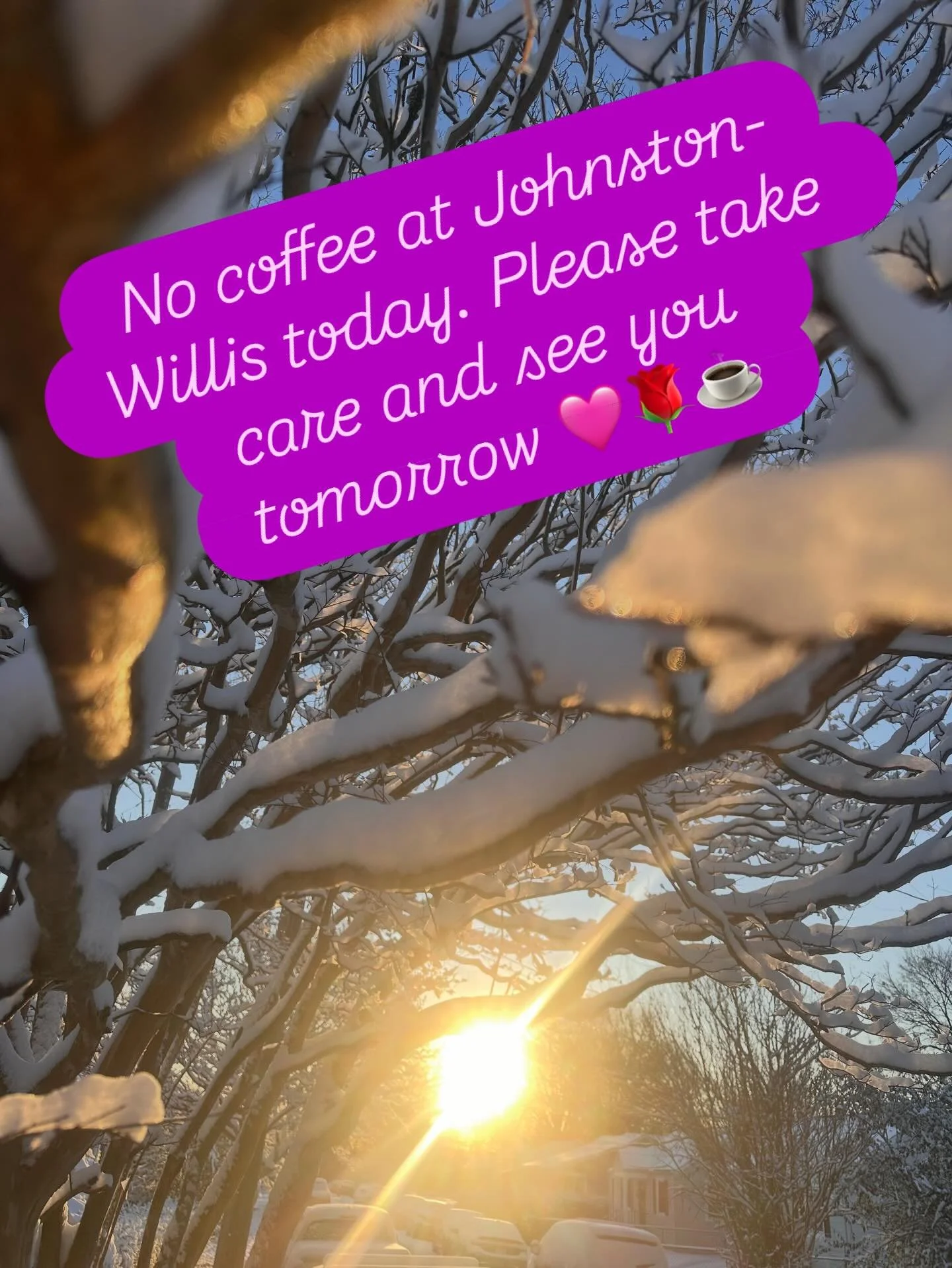 While my truck is a BEAST, I could not safely get the trailer out. I can&rsquo;t wait to see you all tomorrow and please everyone be safe! #eddierosecoffee #mobilecoffee #rva #smallbusiness