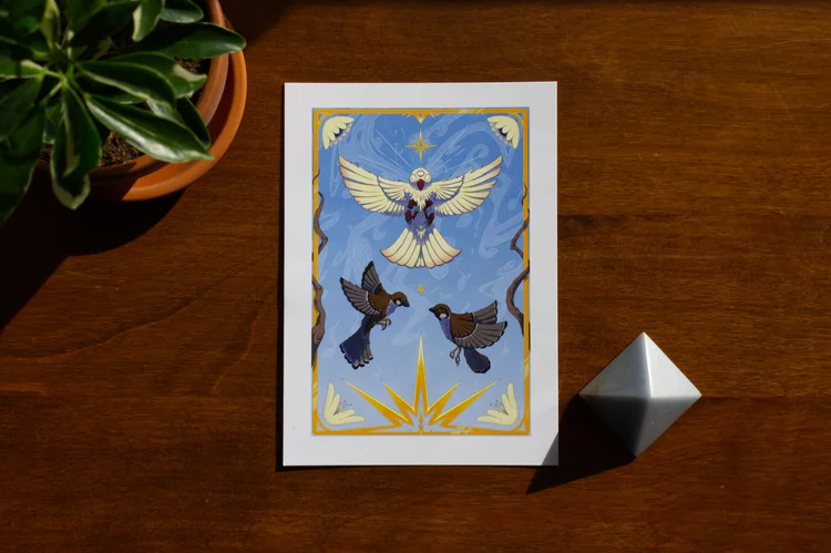 Divine Flight Art Print