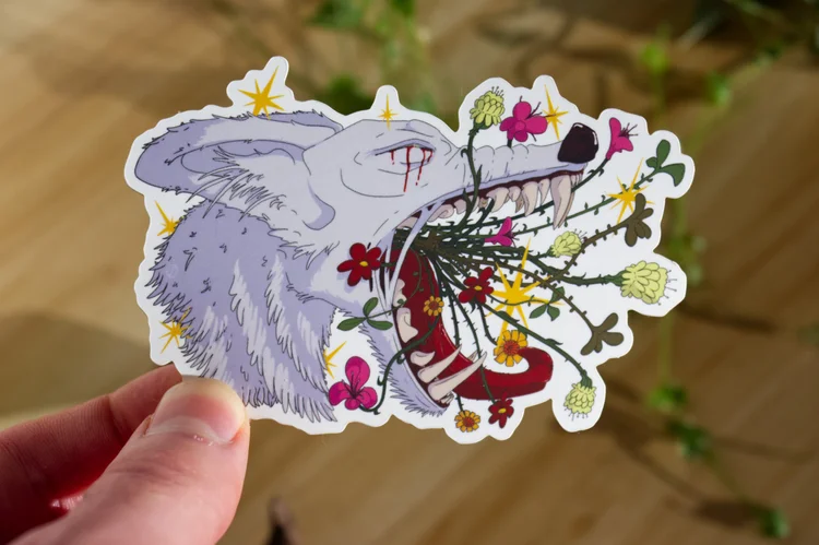 season end. 4" Matte Sticker