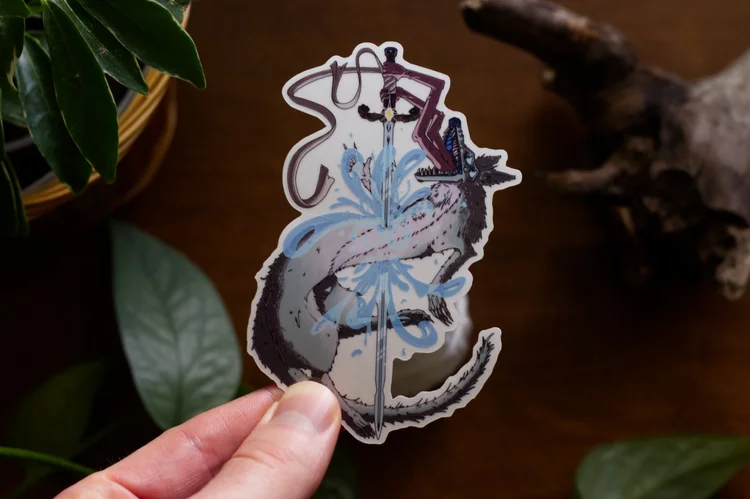 Nature of Betrayal 4" Transparent Vinyl Sticker